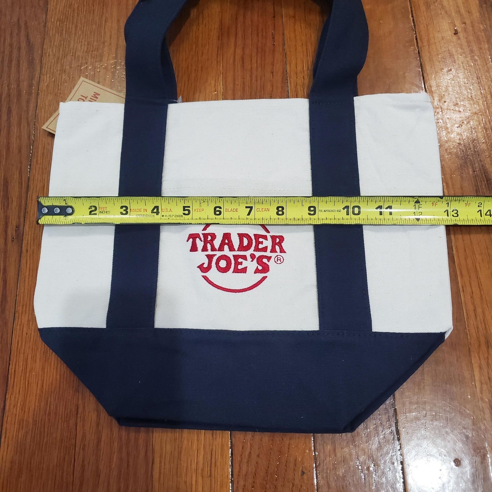Trader Joe’s Canvas Tote Shopping Bag – MINI CLASSIC NAVY BLUE – NEW with TAGS