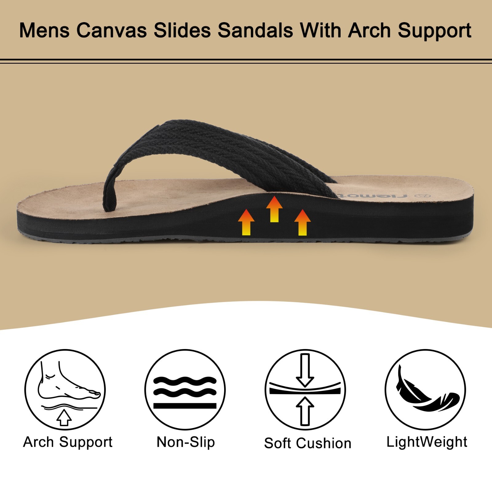 Mens Flip Flops Thong Sandals Shower Beach Slider Slip On Summer Casual Slipper