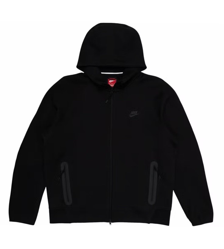 Nike Sportswear Tech Fleece Full-Zip Hoodie Black FB7921-010 Size M