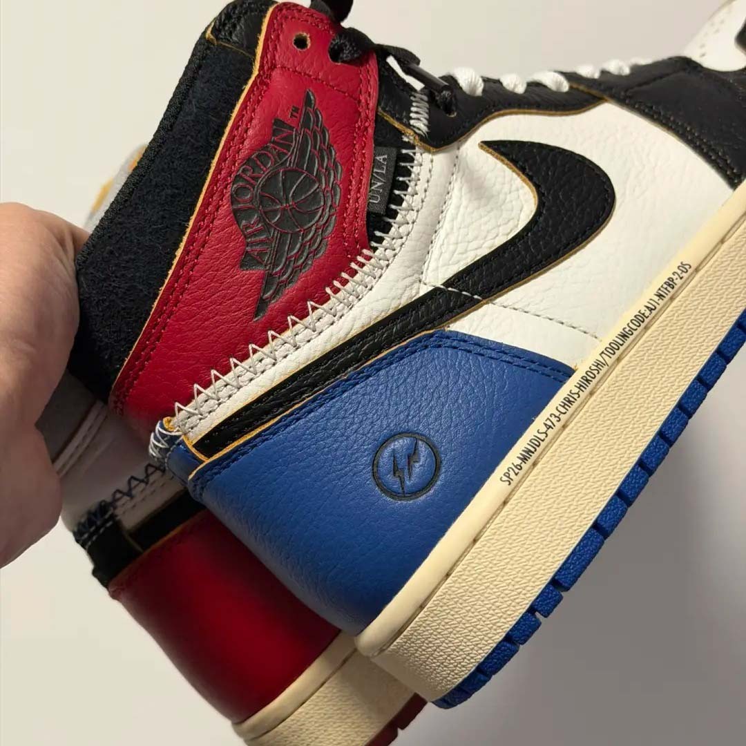 🛒IO7847-002 Varsity Red Union LA Fragment Design Jordan Air Jordan 1 High Men’s