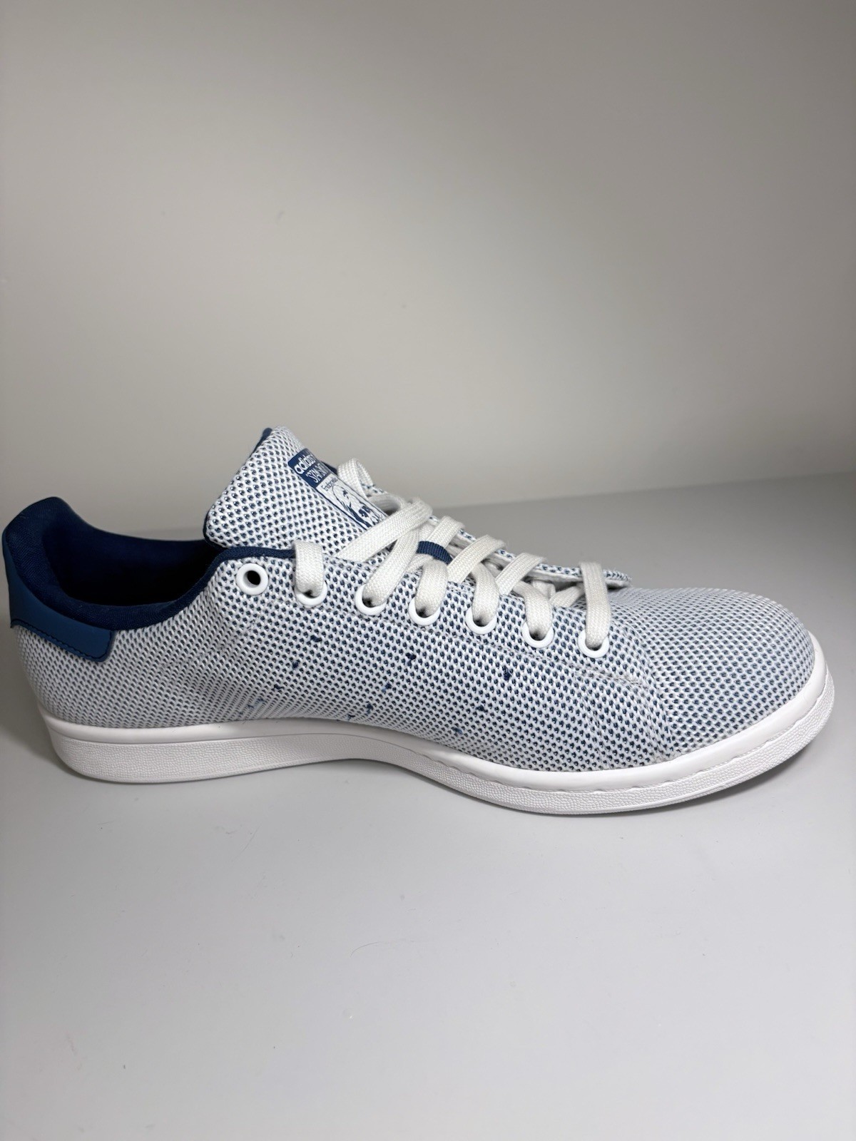 adidas Stan Smith Mesh S81874 Men’s 11 White Blue Sneakers Rare 2016