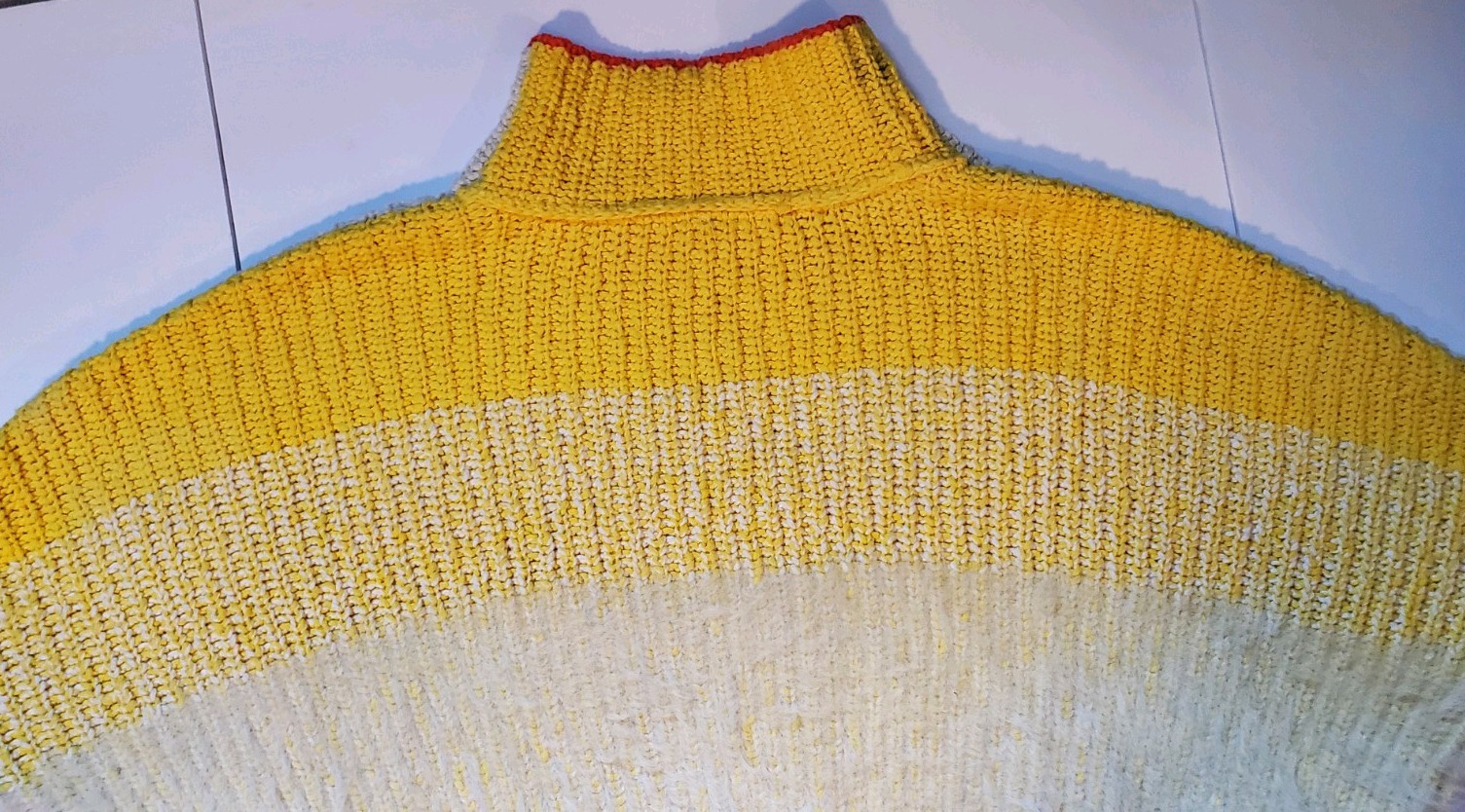 Free People Sunbright Sweater Yellow Colorful Fuzzy Sz M