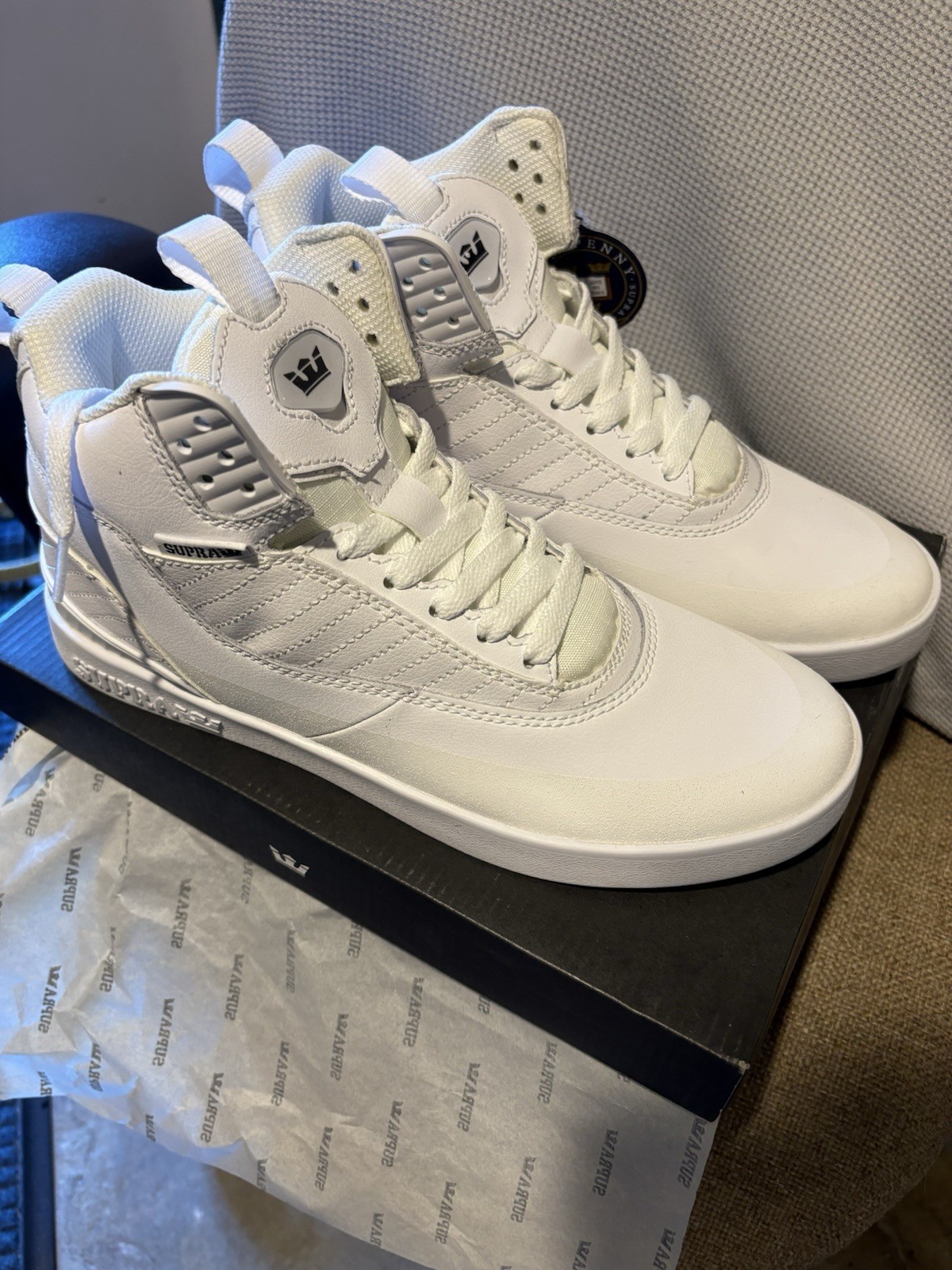 Supra Penny Pro Size 10 White New