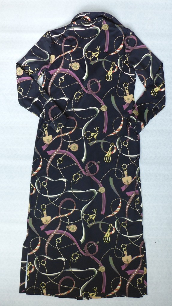 J.McLaughlin S Armory Catiline Cloth Point Collar Button Front Long Sleeve Dress