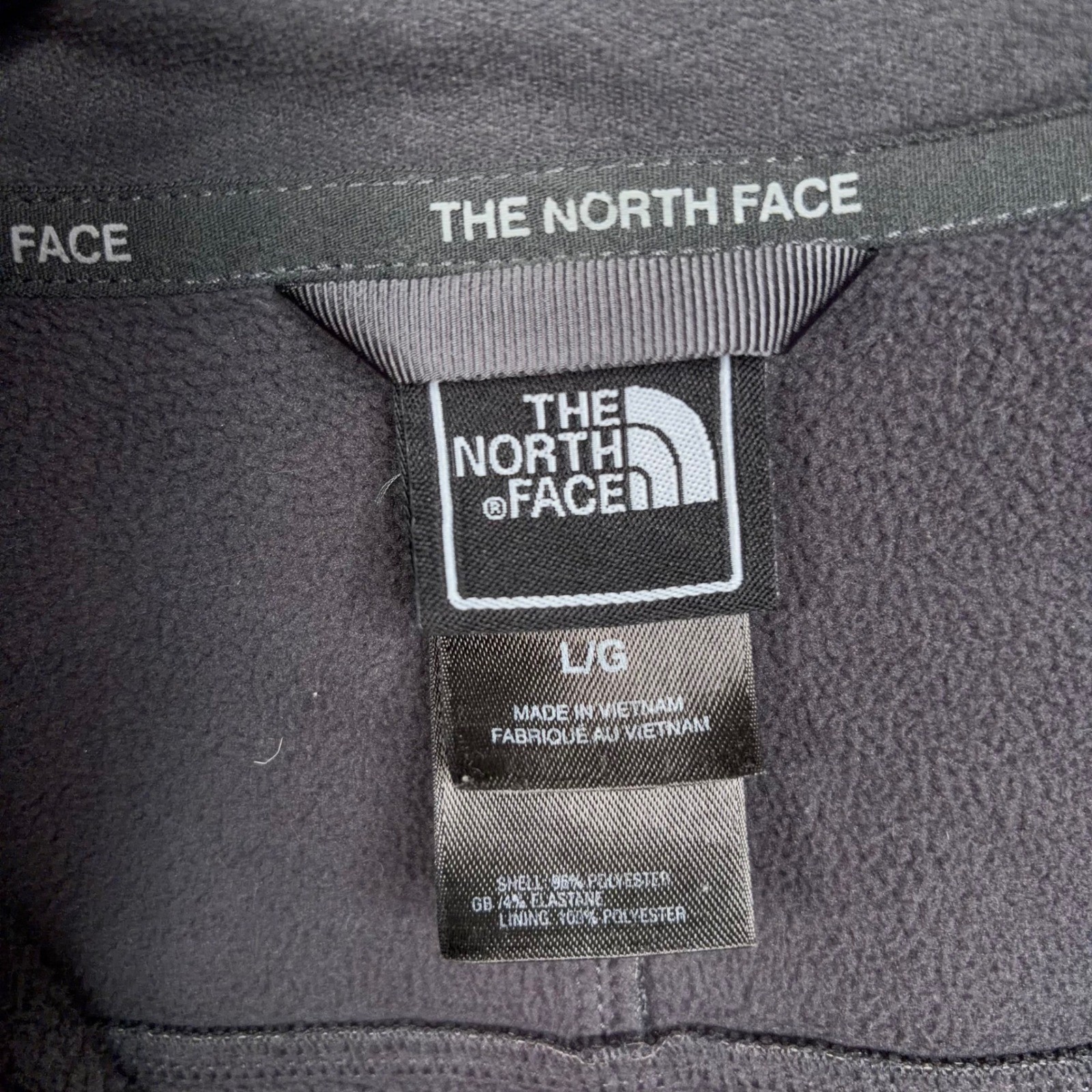 The North Face Apex Bionic Mens Large Gray Two-Tone Softshell Hooded Gorpcore