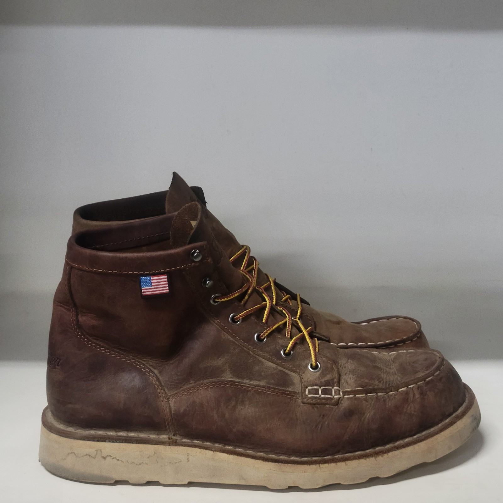 Danner Bull Run Moc 6″ Soft Toe Boot Brown Men’s Size 12D