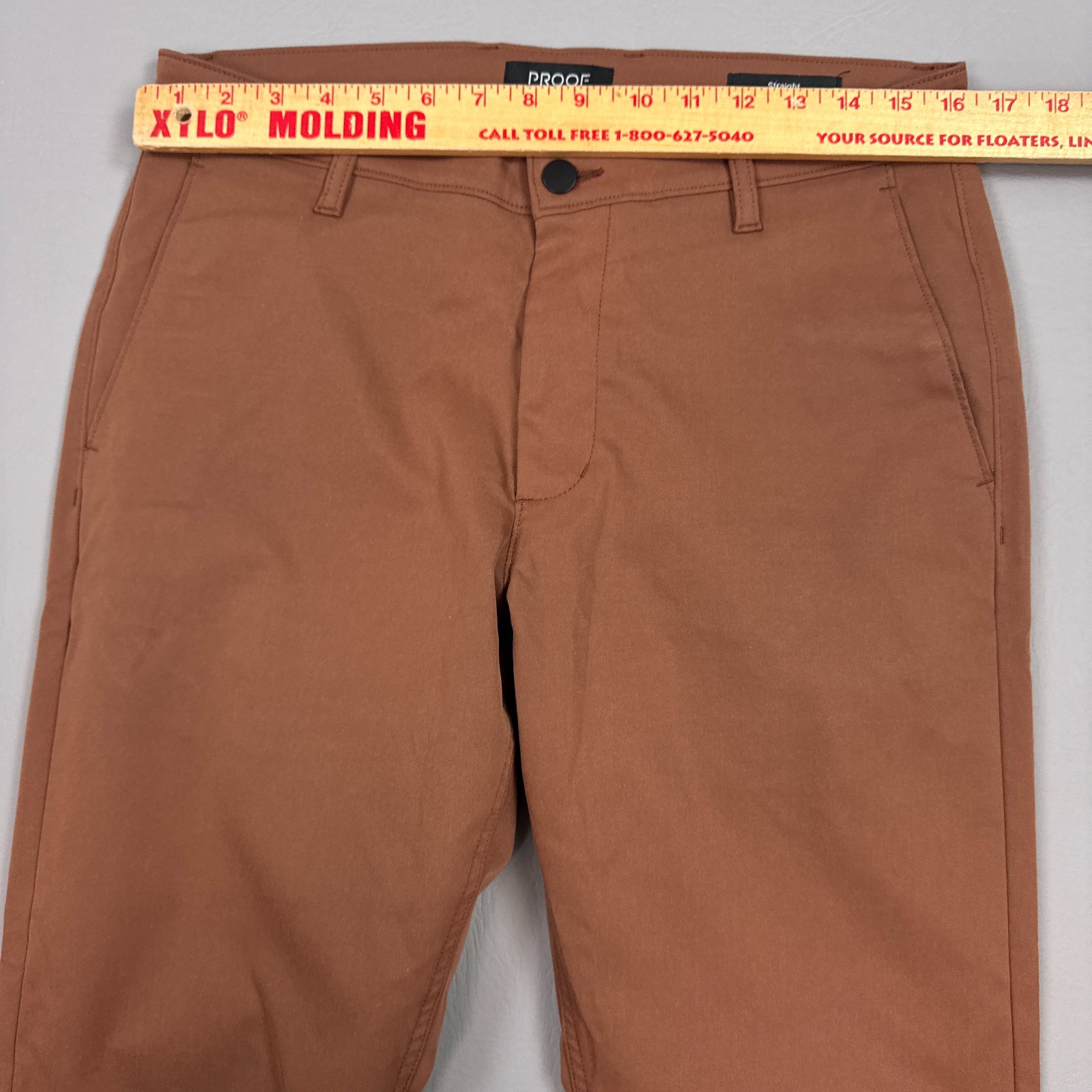 Proof Pants Mens 32×32 Rust Rover Commute Office Work Golf Driving Range Brown
