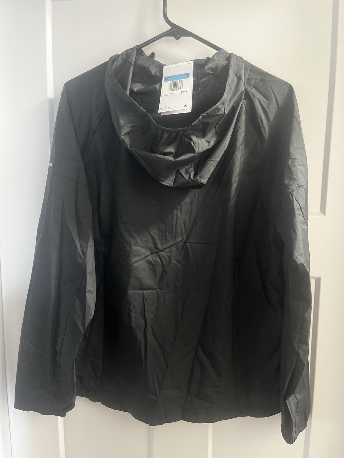Nike Team Full Zip Jacket Women Medium Black Windbreaker Running