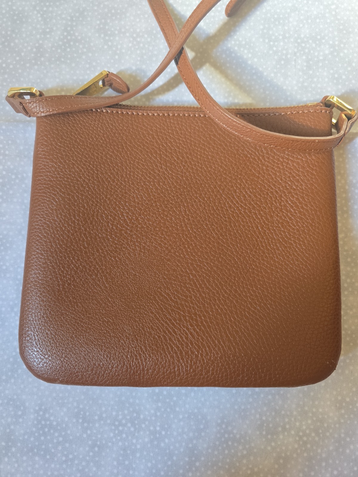 Lauren Ralph Lauren Acadia II Camel Color Crossbody Adjustable Strap Purse