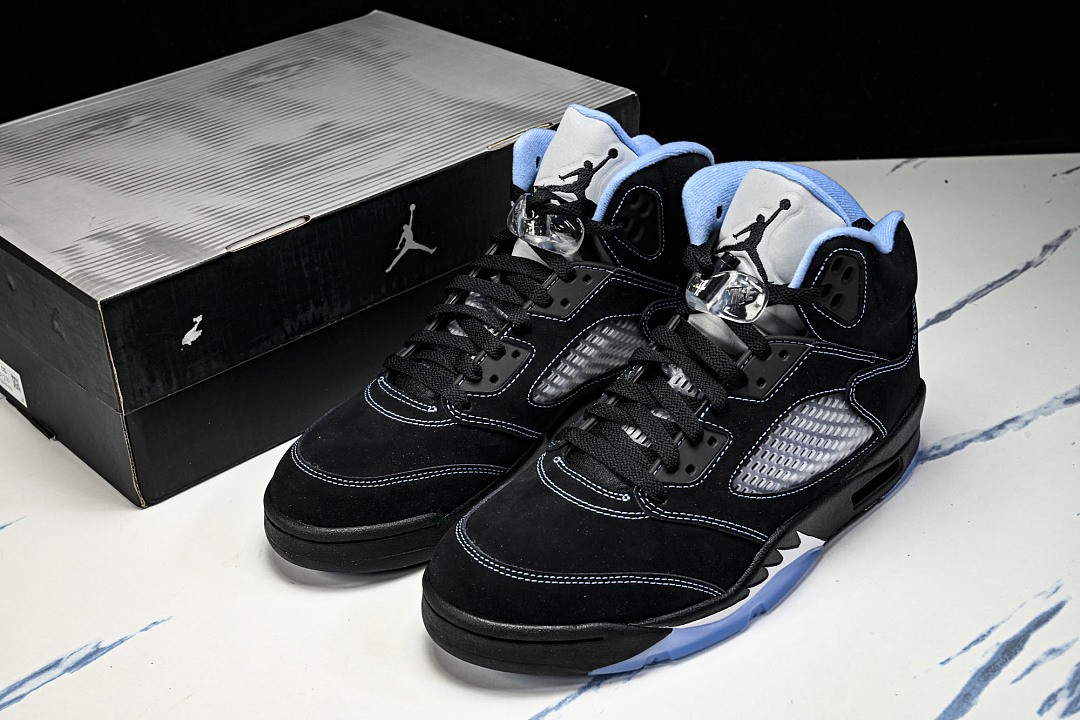 Jo*dan 5 Retro Black University Blue DD0587-008 Men’s Athletic shoes Size 4-13