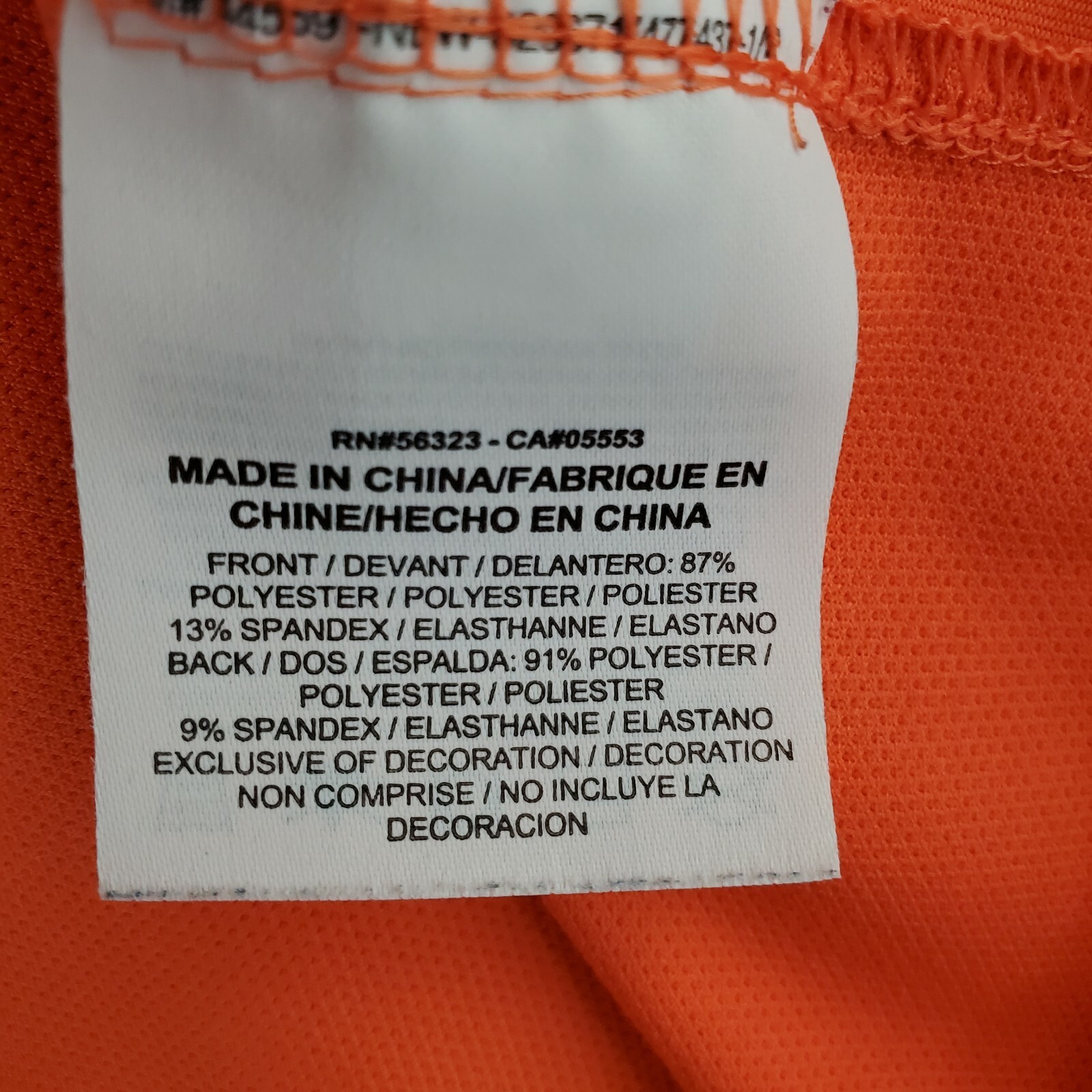 NIKE GOLF Size Medium Orange Pocketed Grid Tour Performance Mens Polo Shirt