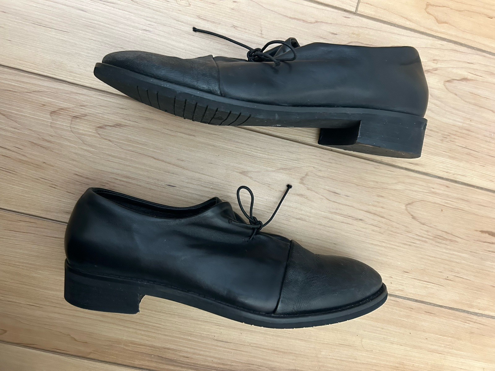 M Delavari Luxury Handcrafted Leather Shoes Oxfords Rome Italy EU 40 US 9-9.5