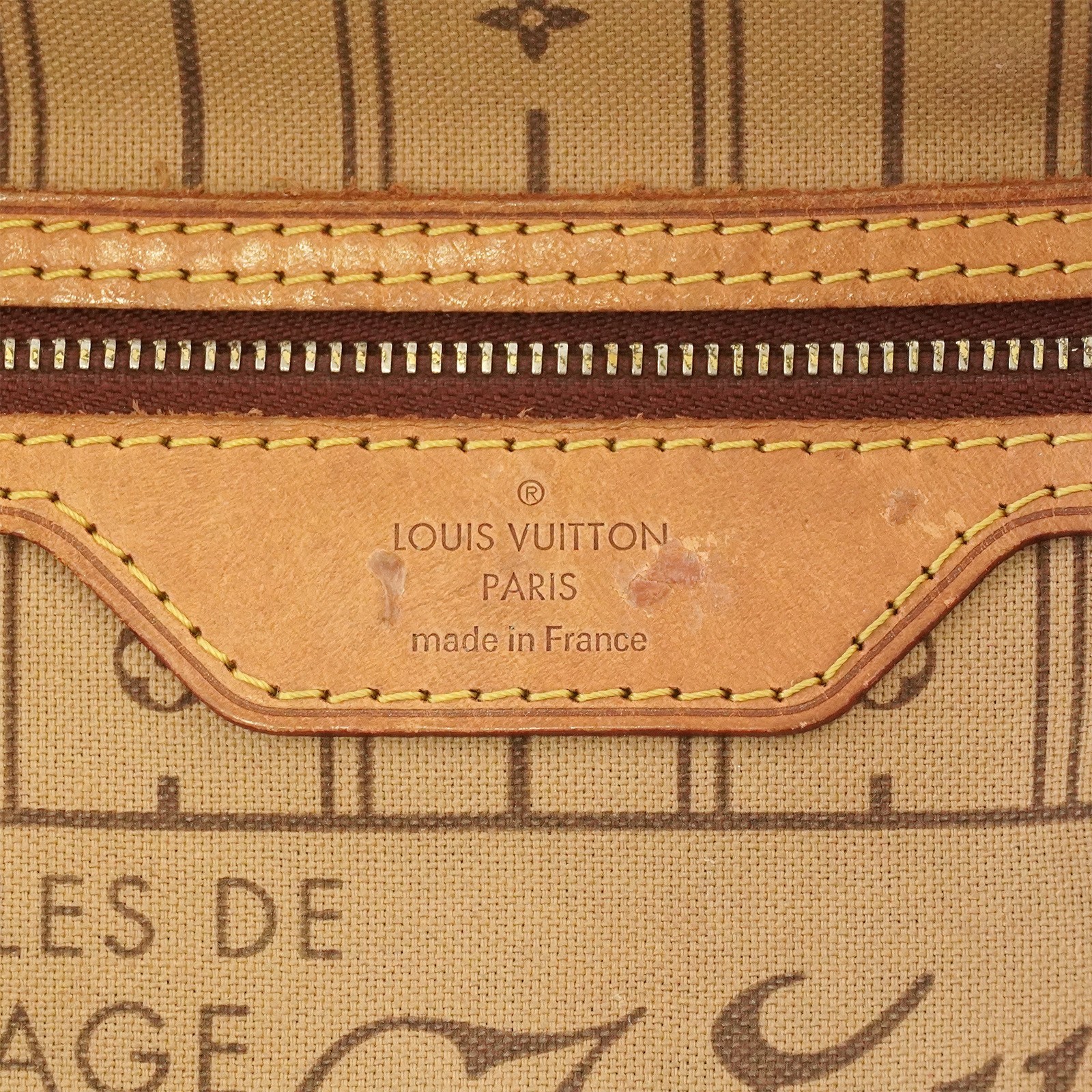 LOUIS VUITTON LV Monogram Neverfull PM M40155 Tote Bag Brown VI2130 Auth #56747A