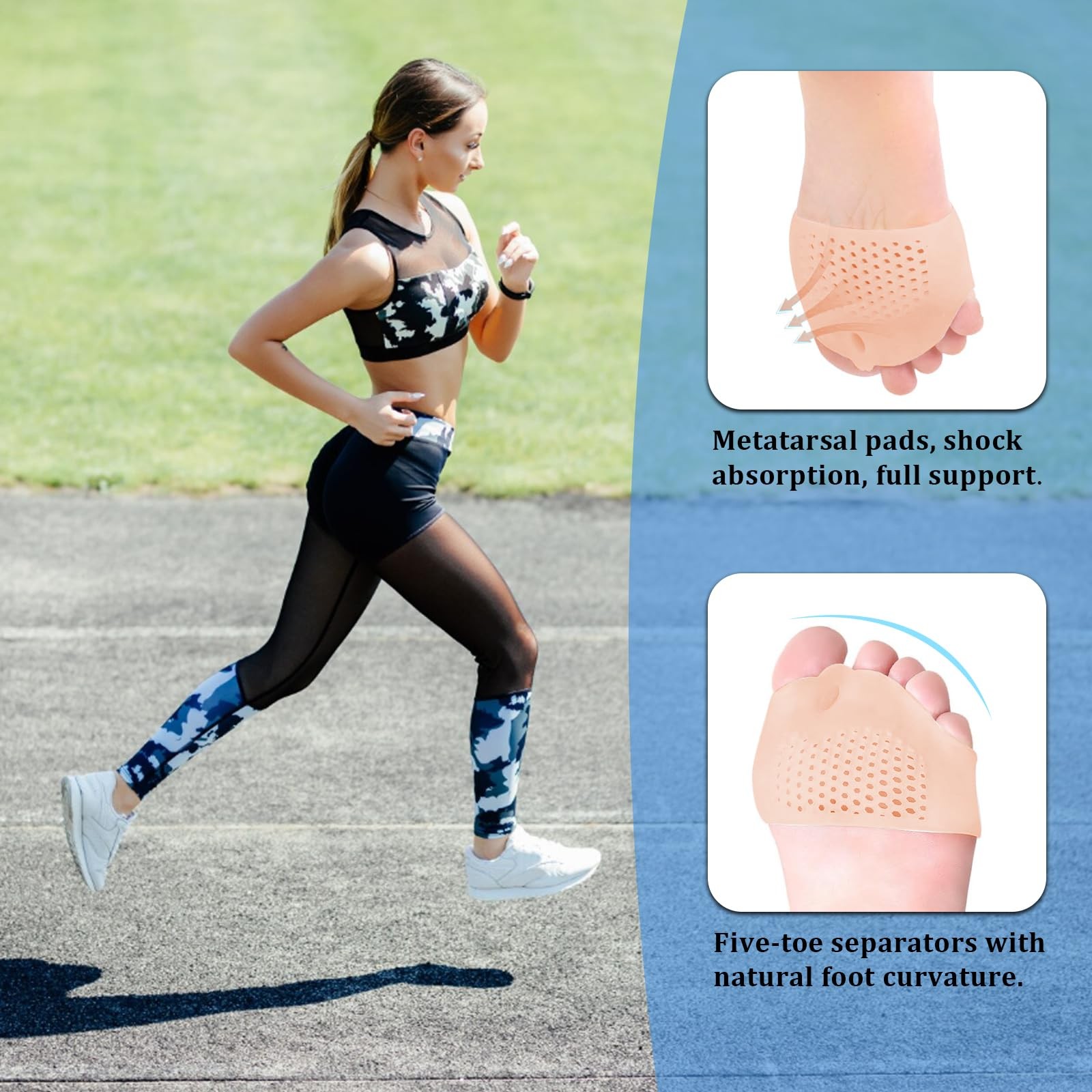 Charunee Silicone Toe Separators 4 Pairs for Women & Men, Spacers Bunion…