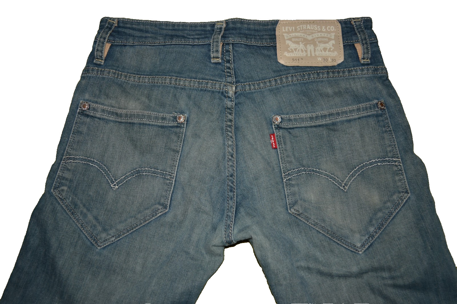 Levi’s 511 Slim Straight Blue Jeans Men’s Size 30Wx29L Medium Wash Stretch Denim