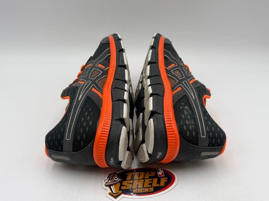 ASICS Gel-blur33 Size 11.5 Black Orange Authentic Used Runner Trainer