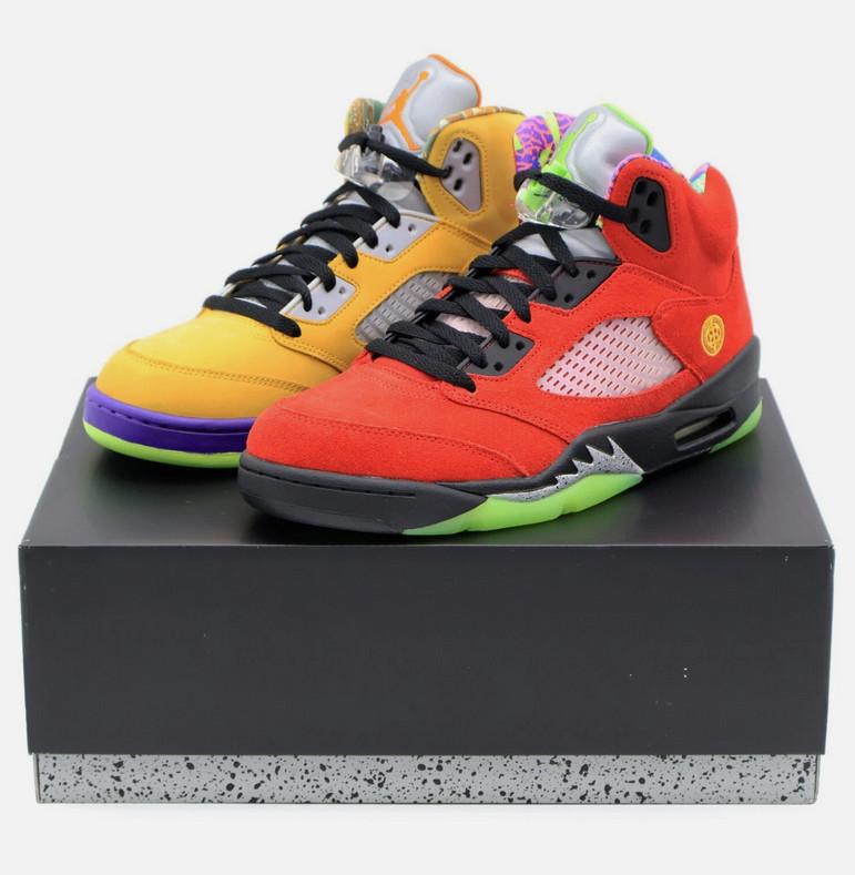 Jordan Air Jordan 5 Retro What the SE Solar Orange CZ5725-700 Suede Multicolor