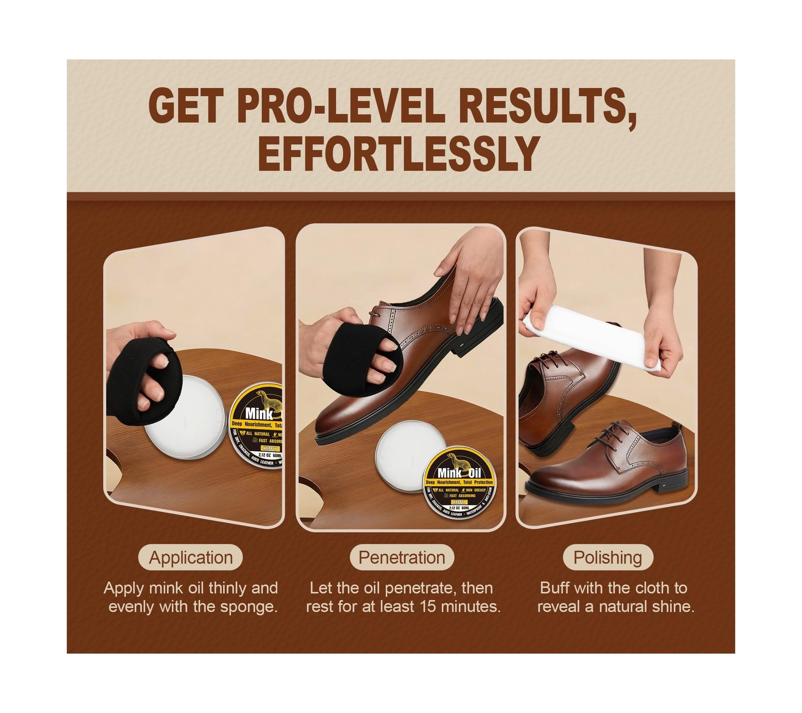 Leather Boot Care Kit, Mink Oil & Saddle Soap for Leather Cleaning & Leather …