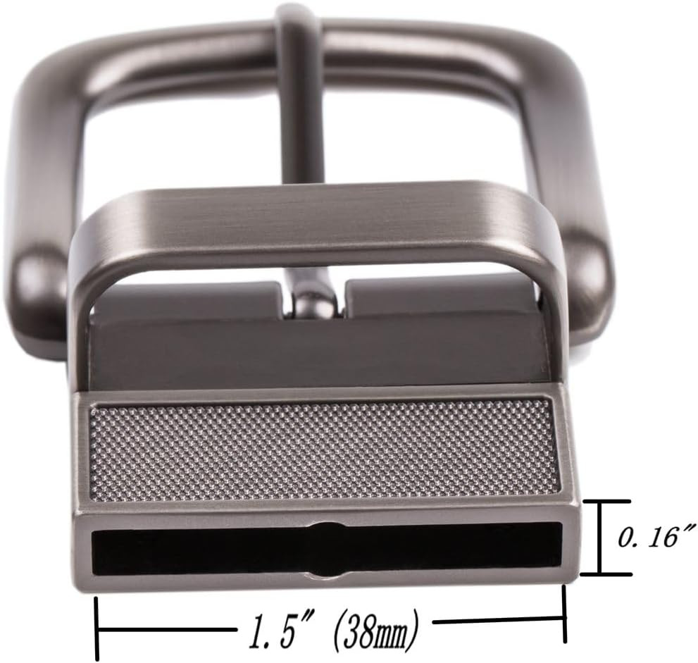 1.5″ (38mm) Belt Buckle Replacement Buckle Reversible Classic Business Buckle