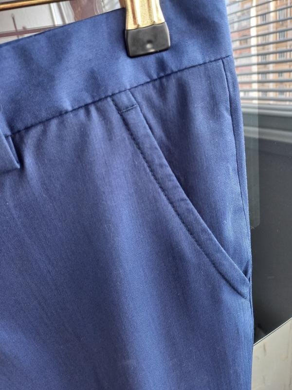 Men Roberto Cavalli Trousers Navy Linen Wool 29 /