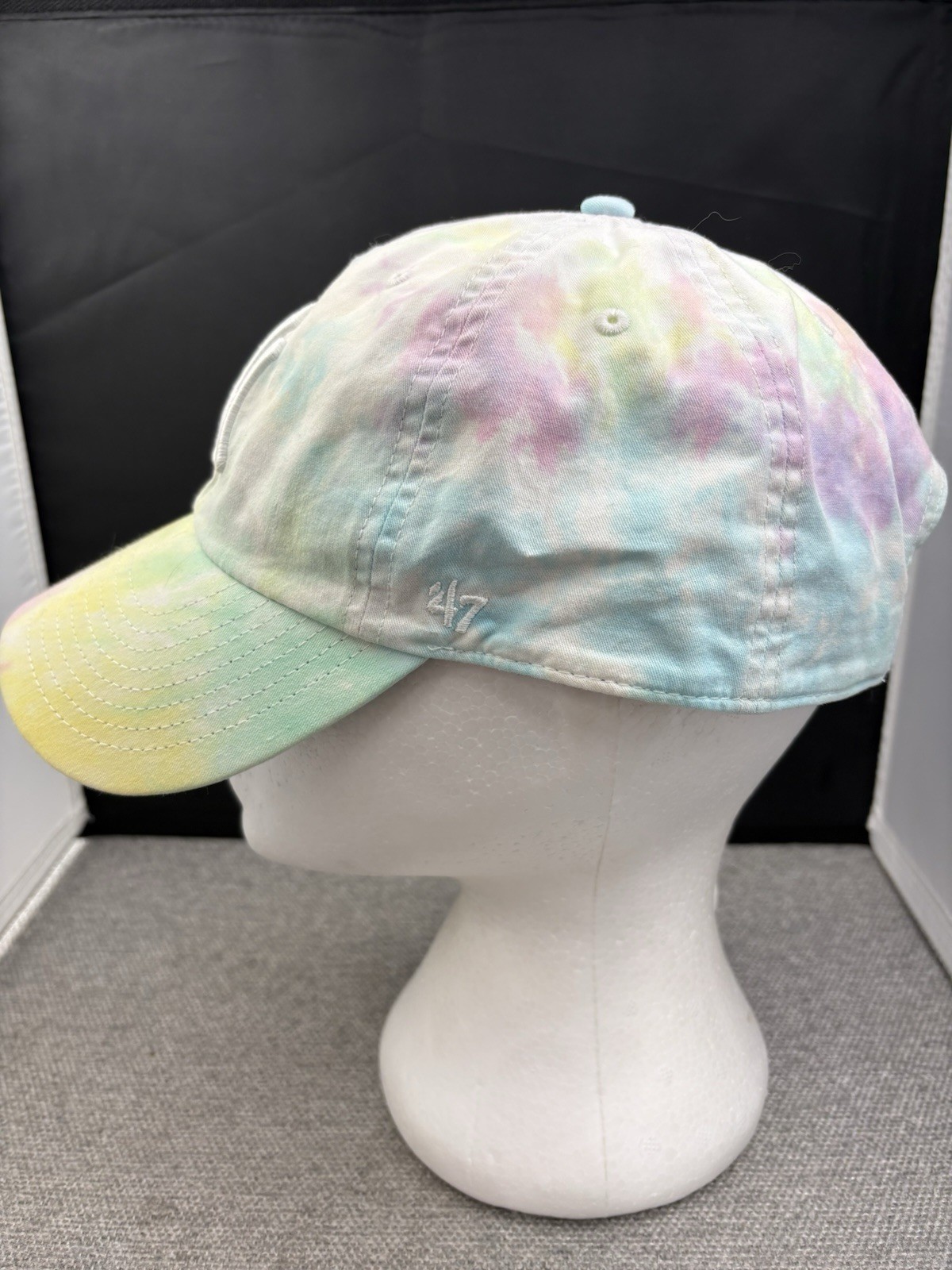 ’47 Brand New York Yankees Hat Cap Pastel Tie Dye Clean Up Strapback MLB