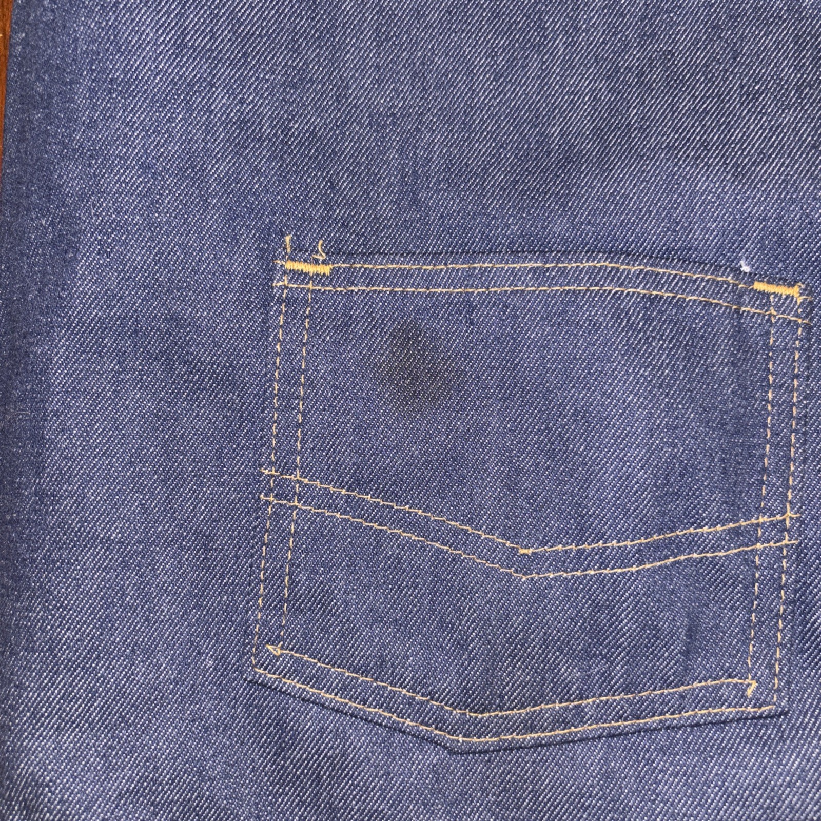 Sears Western Wear Denim Vest Mens Blue Size M Sherpa Lined Dark Wash Vintage