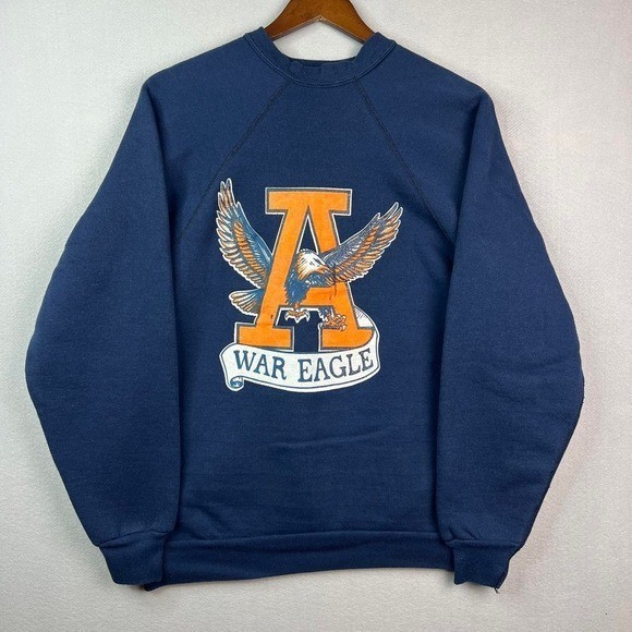 Vintage Auburn University Blue Collegiate Crewneck