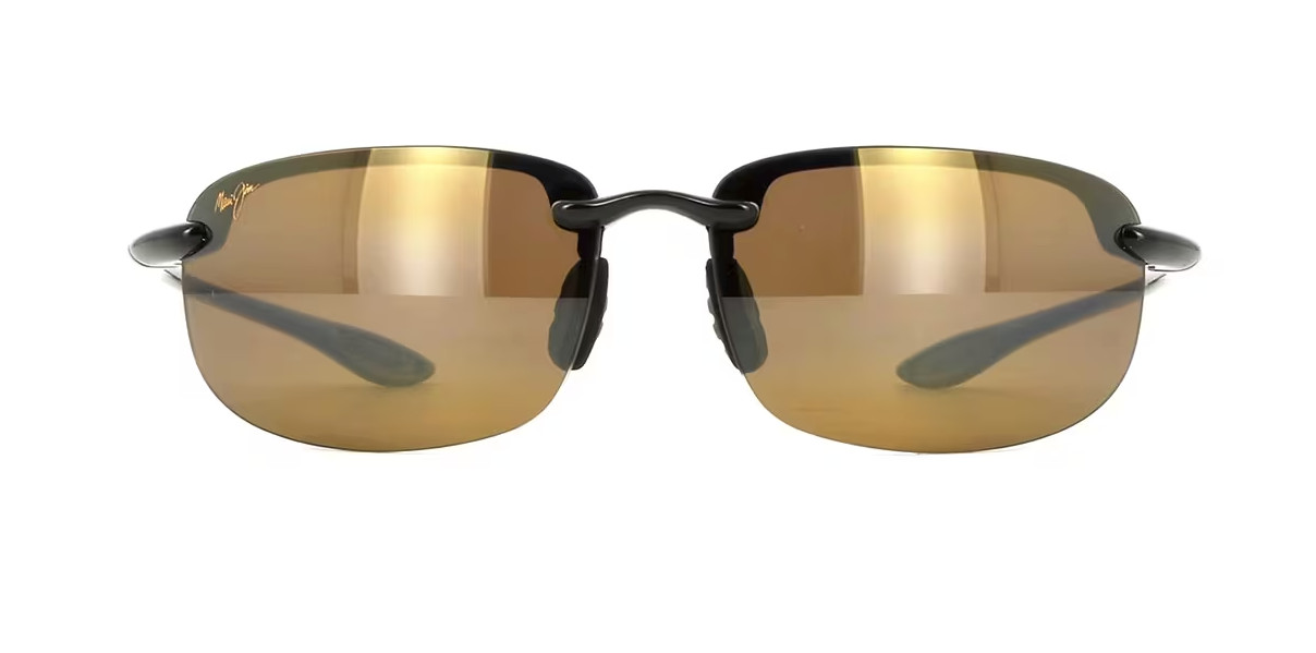 Maui Jim Ho’okipa Gloss Black Tortoise / HCL Bronze Polarized Lens H407-02 NEW