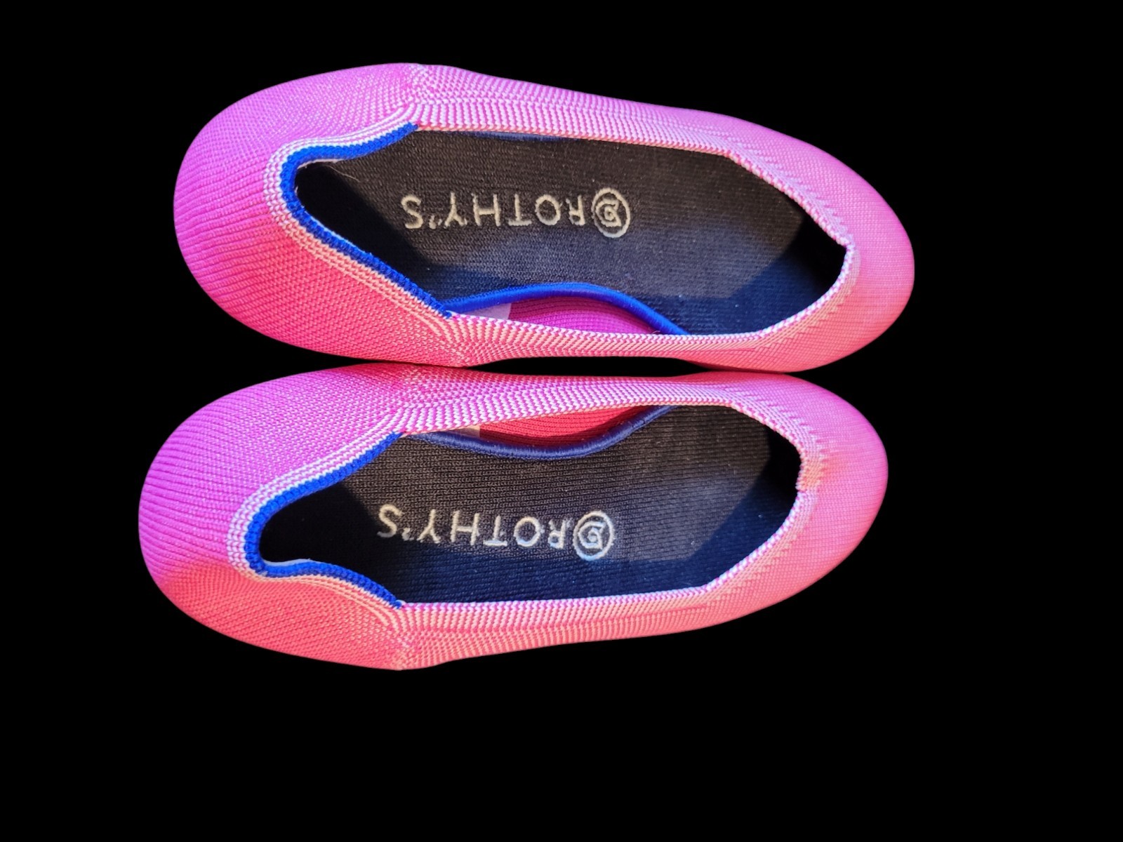 Rothy Size 8.5 Retired Pink Raspberry Rounded Toe Flats
