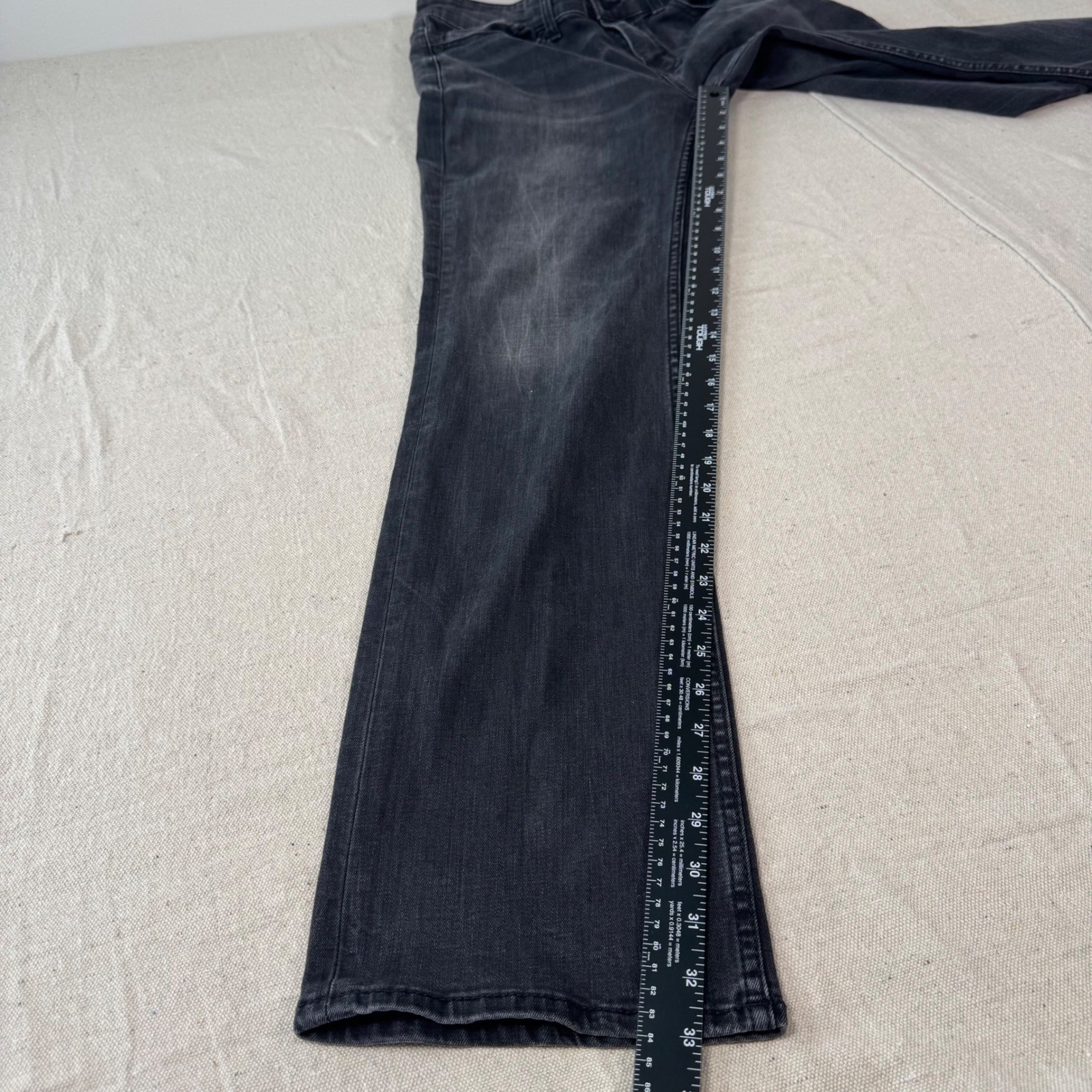BKE Aiden Jeans Mens 32×34 Black Straight Leg Stretch GBS21204