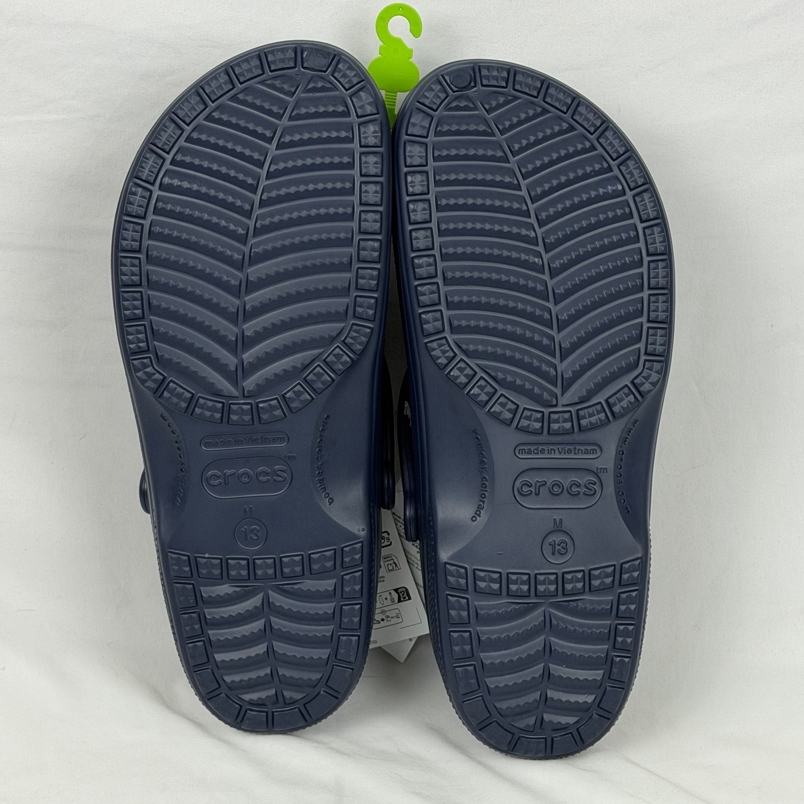 Crocs Classic Lined Baya Clogs Blue Men’s Size 13 New 205969-463