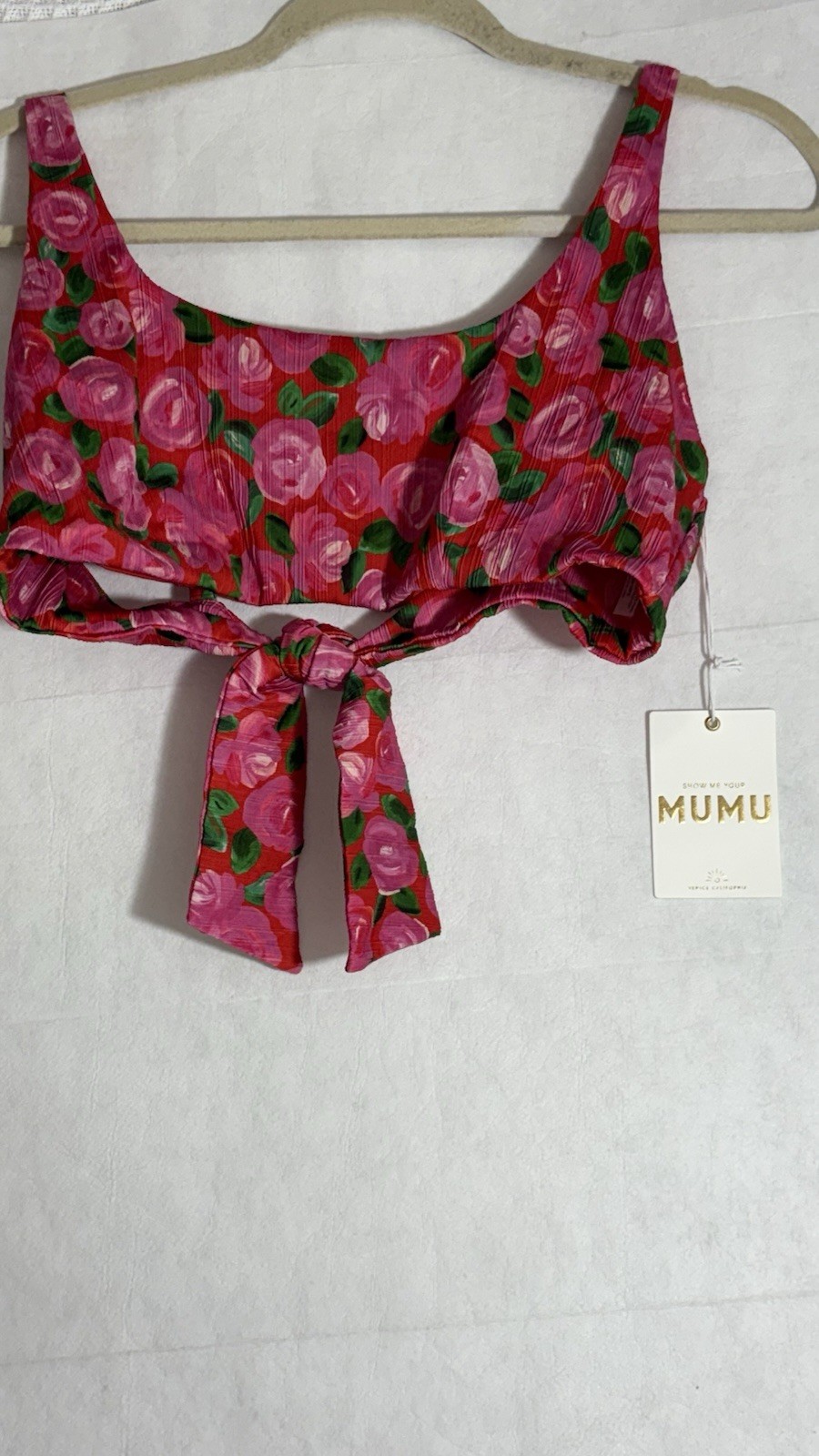 Show Me Your Mumu Maldives 2 Piece Swimsuit Rosie Blooms Print SZ XL Free Shi