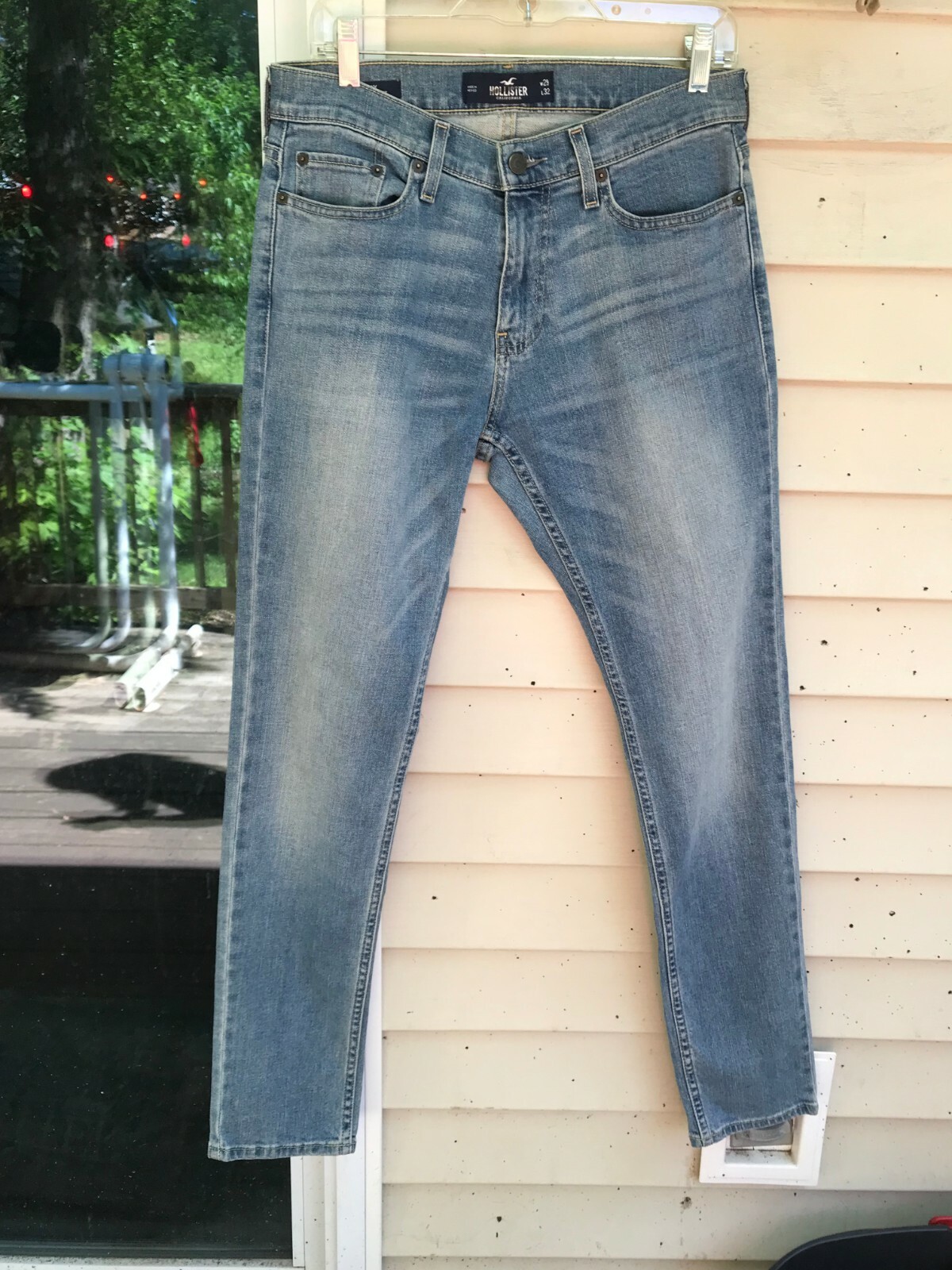 HOLLISTER Skinny Fit Hollister Epic Flex Blue Denim Jeans Mens STRETCH W29 L32