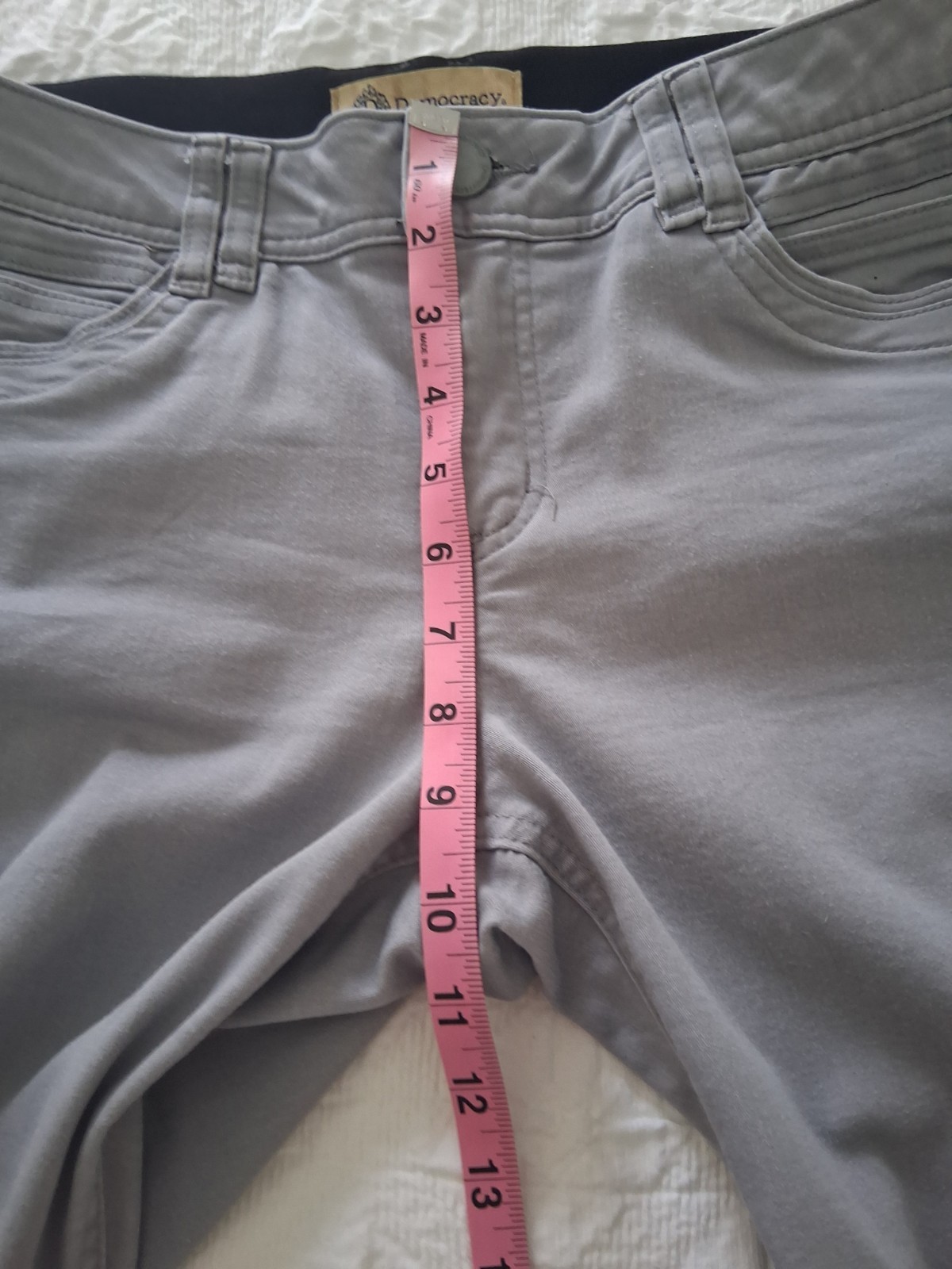 Democracy AB Technology Skinny Jeans Women’s Size 10 Light Grey Stretch Pants