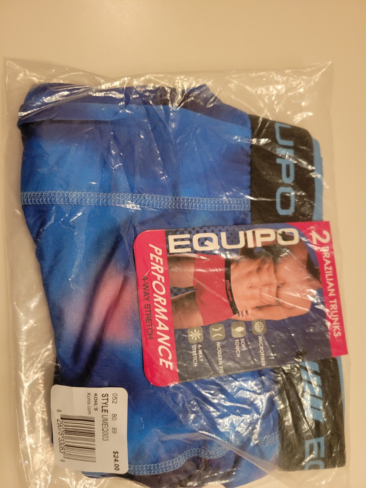 Equipo Brazilian Trunk Underwear Microfiber Stretch 2 Pack Multicolor X-Large