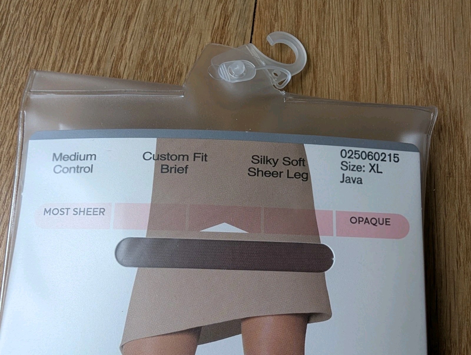 Hanes Solutions Silky Soft Sheer Leg Pantyhose XL Java Medium Control