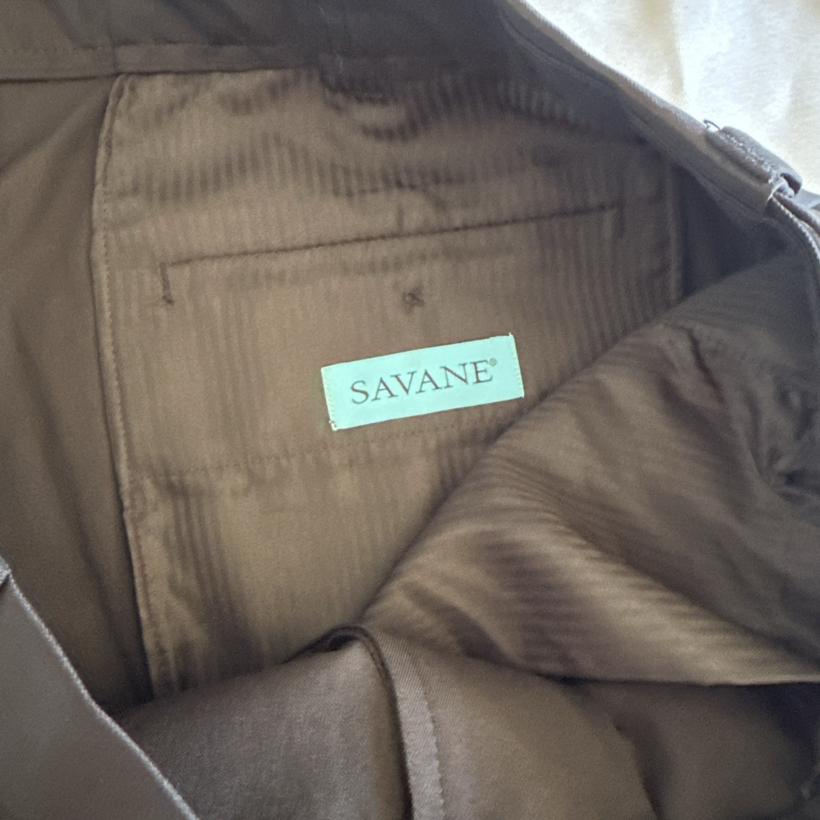Savane Mens Pants 40×32 Black NWT Big & Tall Flat Front Expandable Waist Stretch
