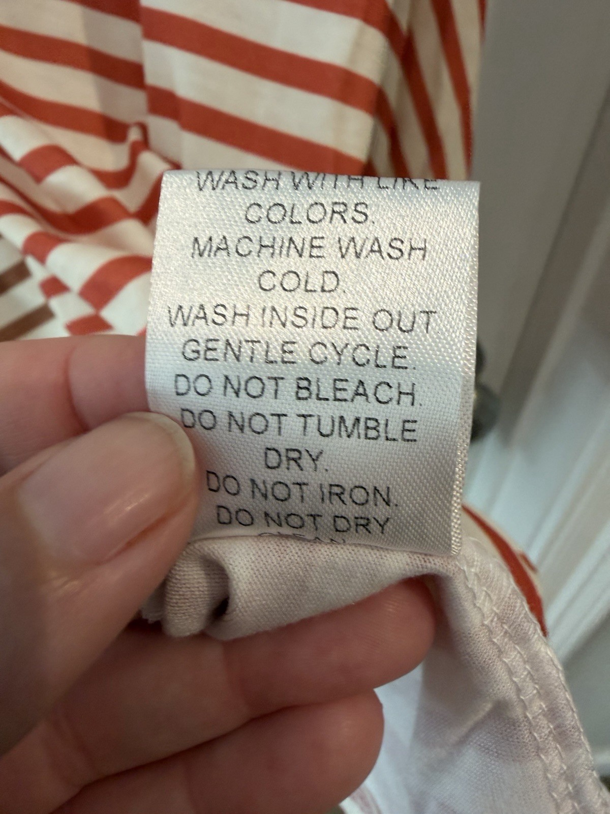 Striped Shirt With Pockets On The Chest Size Large Oversized