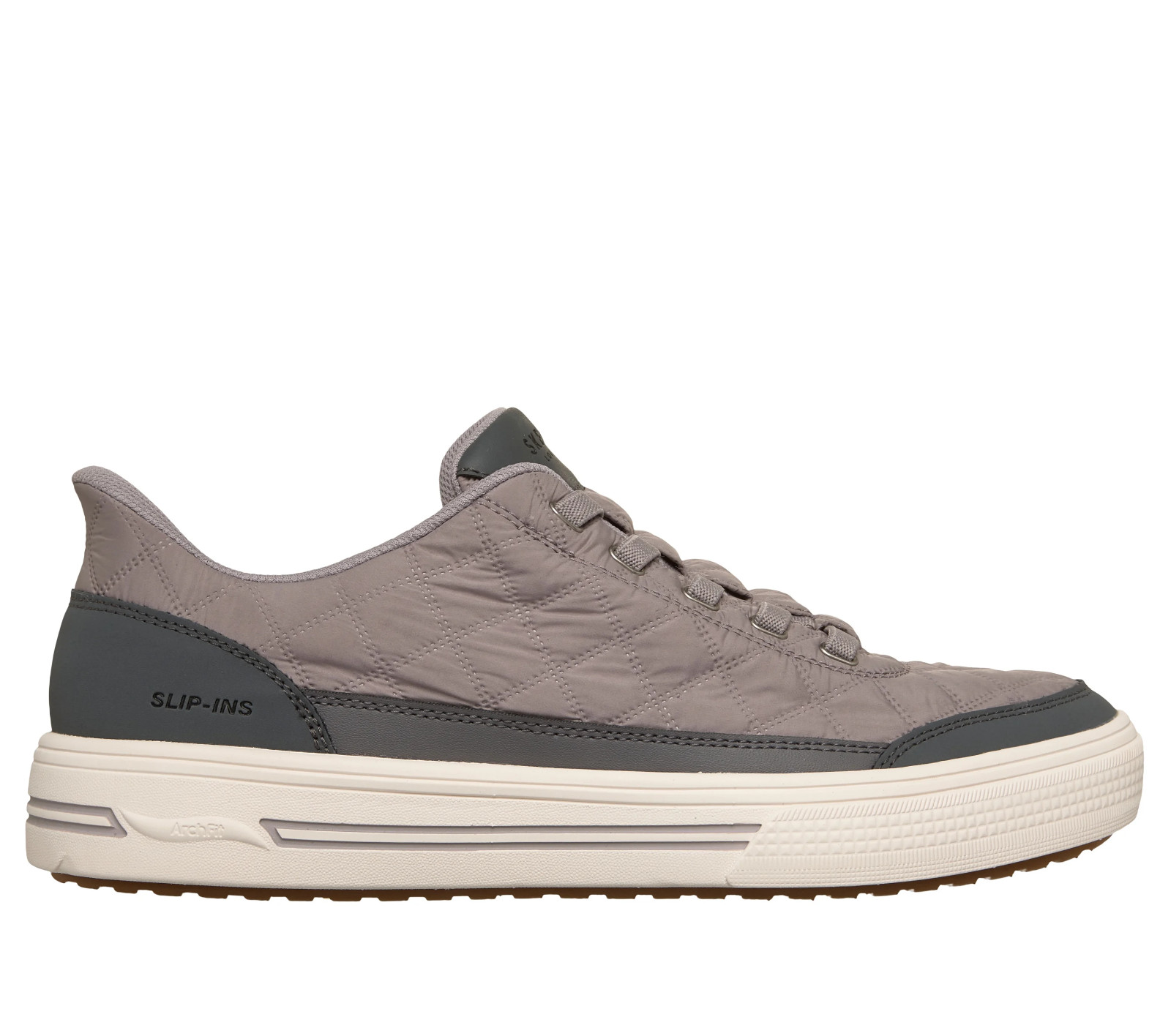 SKECHERS Slip-ins: Arch Fit Arcade – Charming Daze Gray Sneaker Men size 7-14