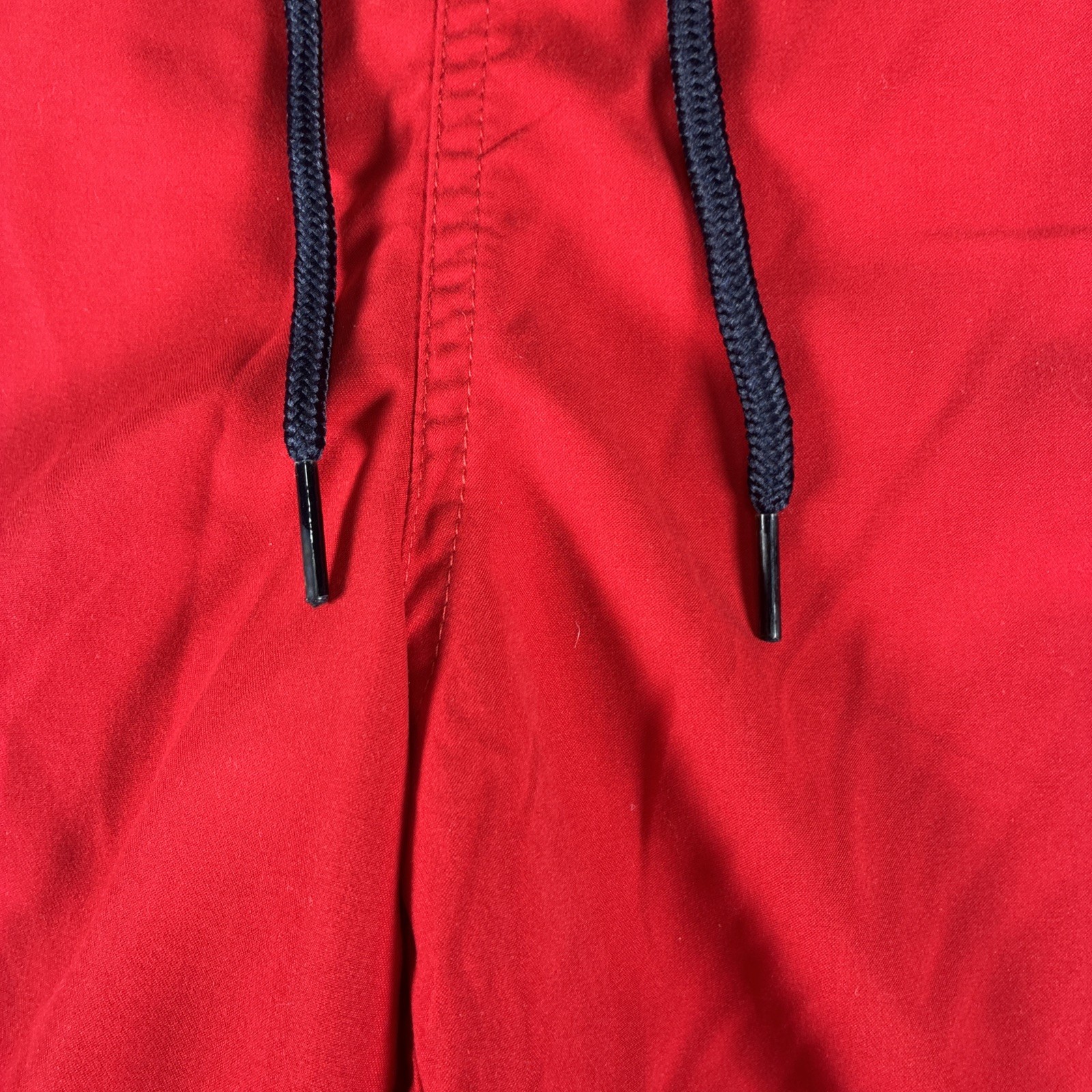 GEORGE ABOVE THE KNEE RED MESH LINED ELASTIC WAIST SWIM SHORTS Size 2XL (44-46)