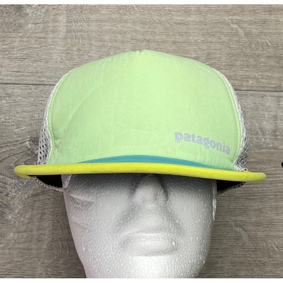 Patagonia Hat Duckbill Trucker Unisex OS Green White Nylon Mesh STY33490SP24
