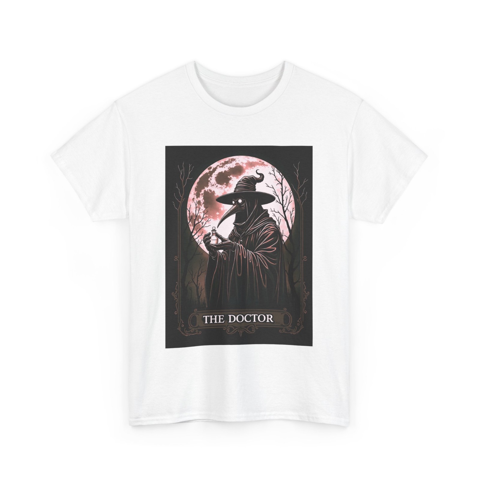 Plague Doctor Tarot Card Shirt Horror Death Occult Satanic T-Shirt