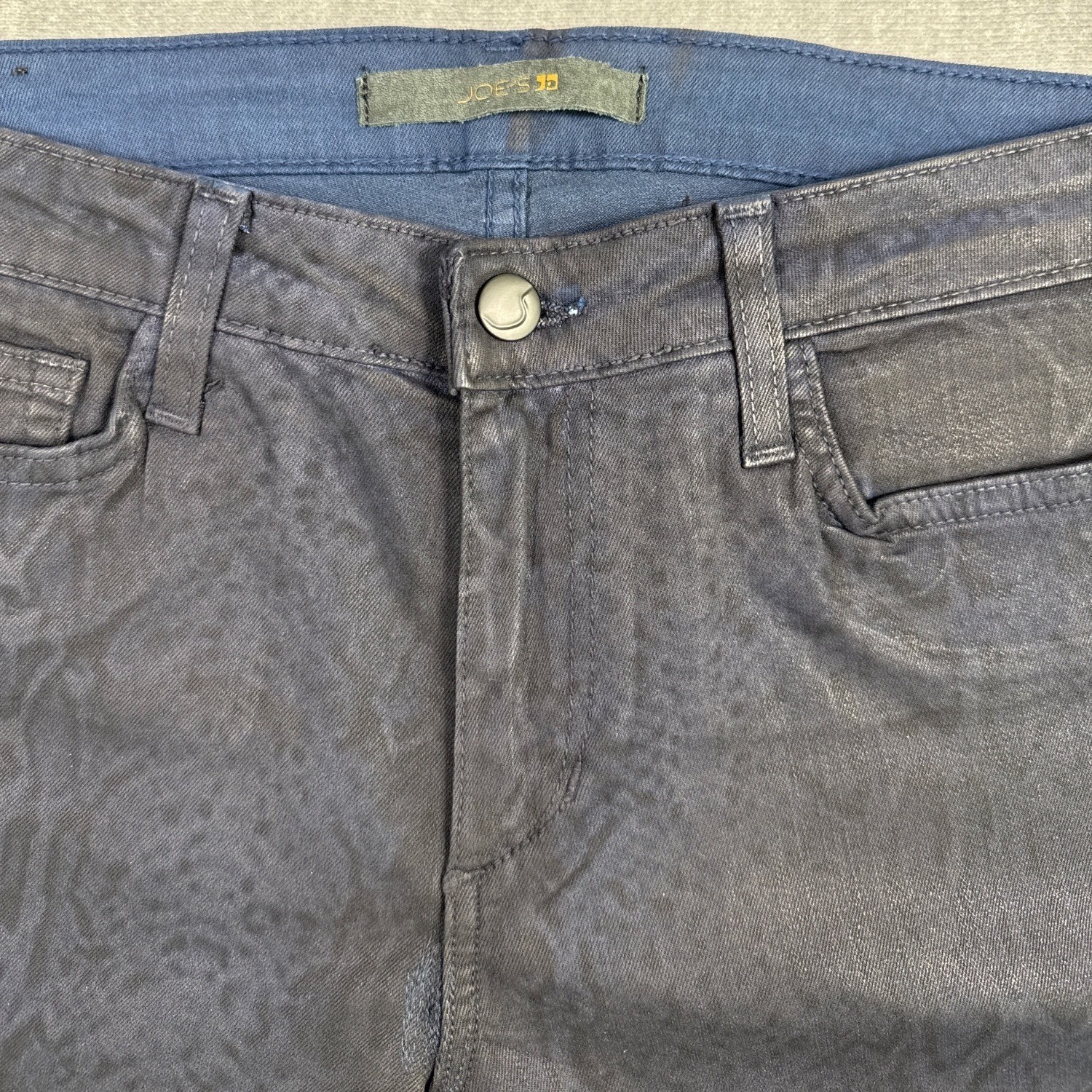 JoeS5B Super Chic Skinny Ankle Denim Pants Midnight Blue W29 Snake Casual Retro