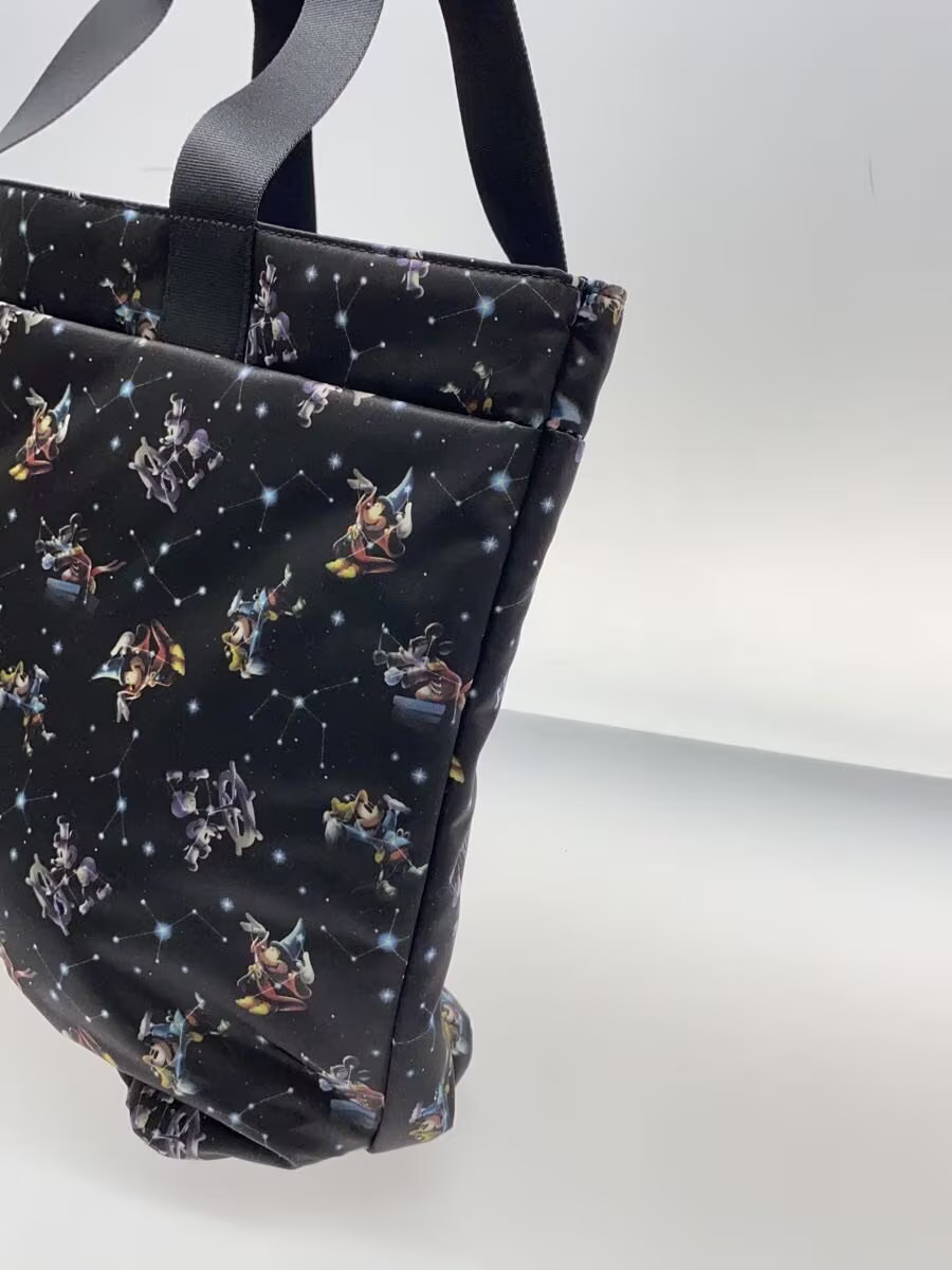 PORTER Disney Tote Bag Nylon Black All Over Pattern