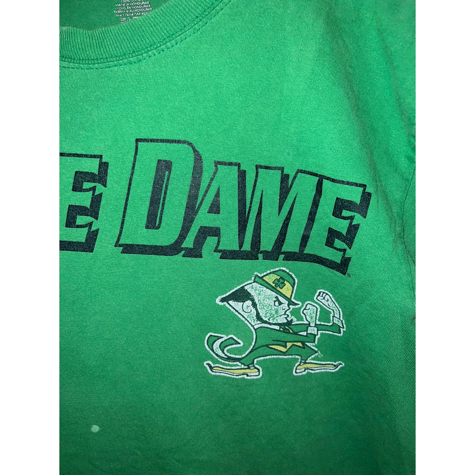 Adidas Notre Dame Shirt College University Green NCAA Tee 2000s M Medium