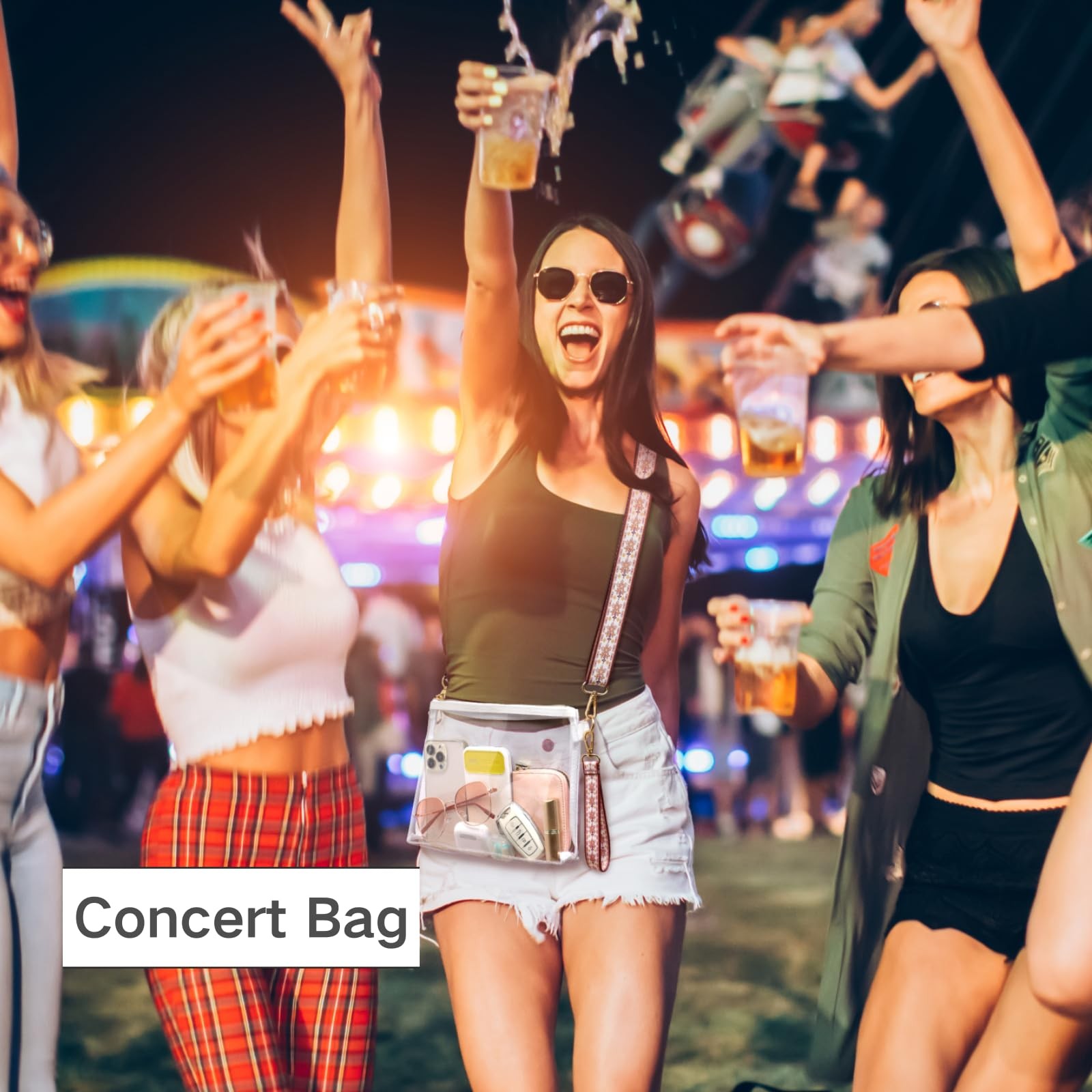 Clear Bag for Stadium Events – Clear Purses for Women Stadium Crossbody, Concert