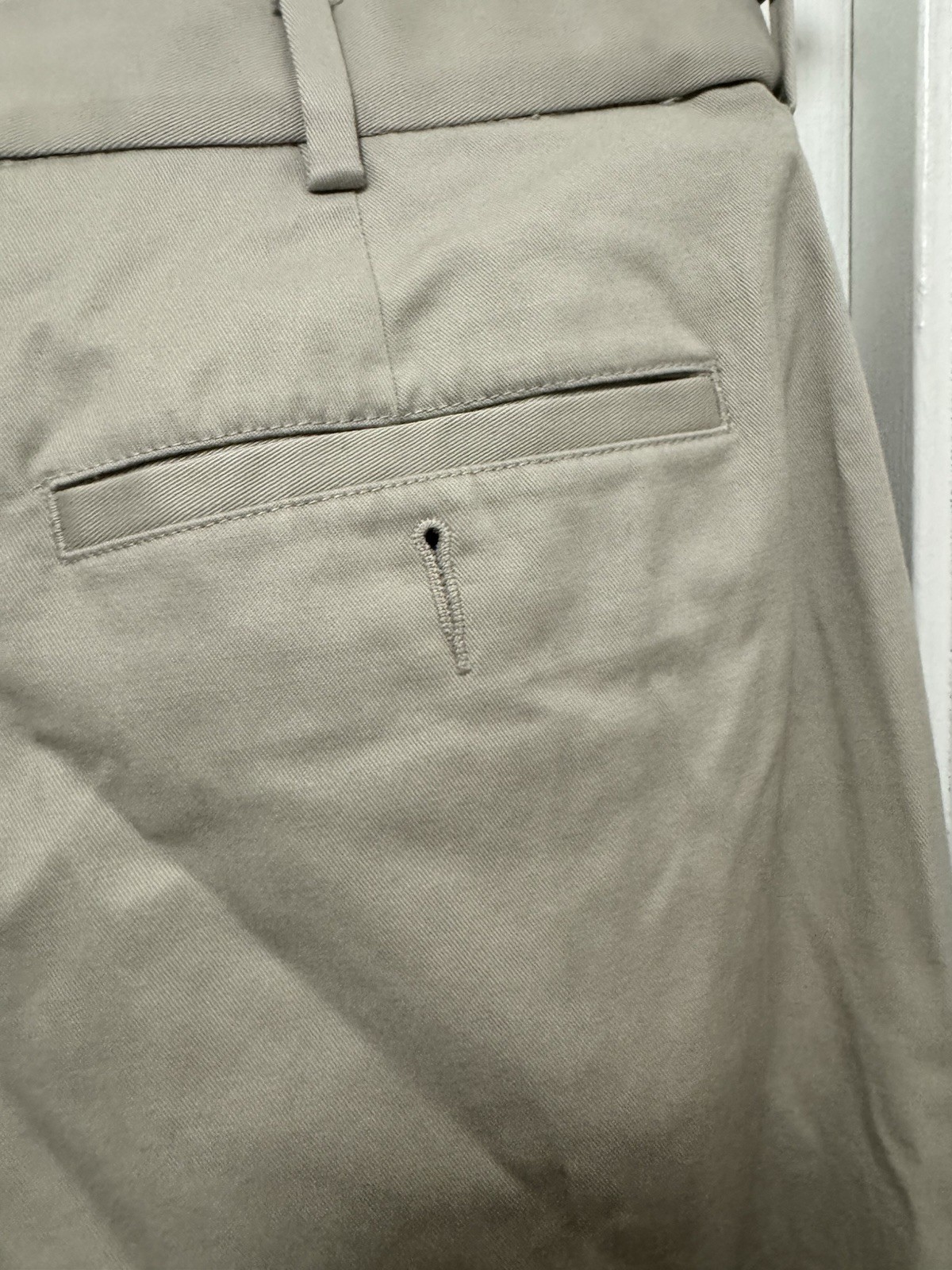 Savane Mens Tan Pants 36×29 98%cotton 2%elastane Flat Front Straight