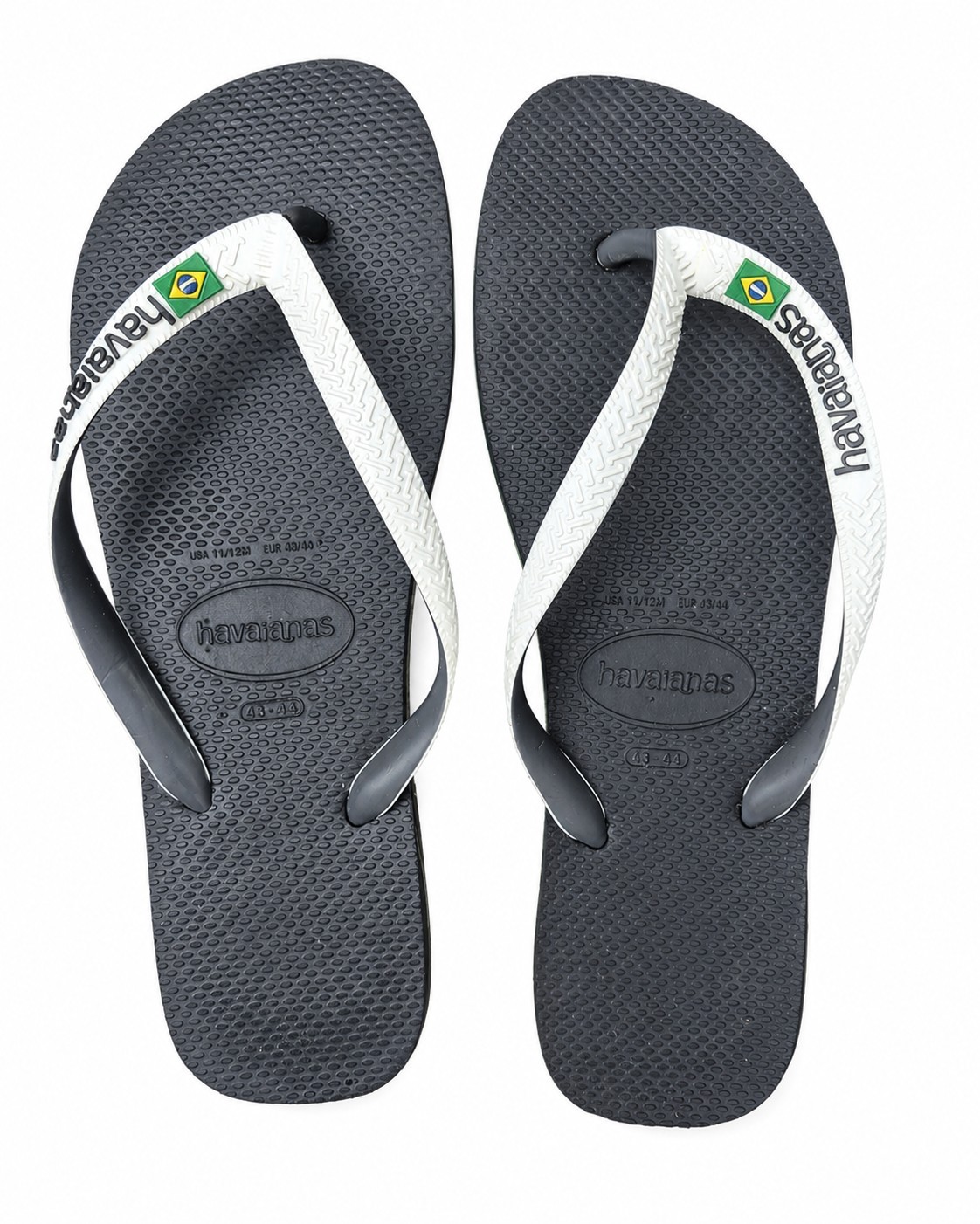 Havaianas Brazil Logo Flip Flops Men’s 11-12 Rubber Sandals Brazilian Flag