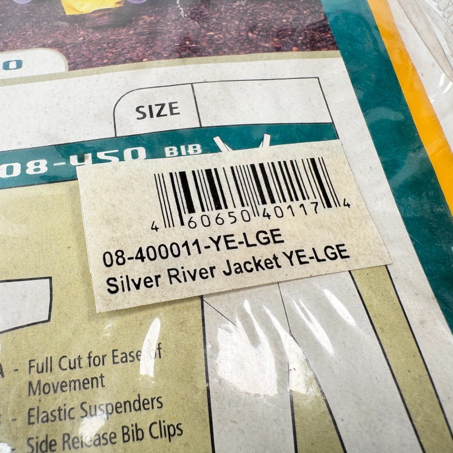WaterShed SilverRiver PVC Coated Polyester Large Yellow Rain Jacket NEW