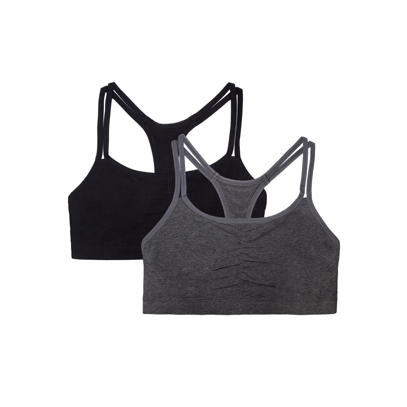 6 pc Fruit of the Loom Stretch Cami Strap Comfort Sport bra XS S M L XL 2X 3X 4X
